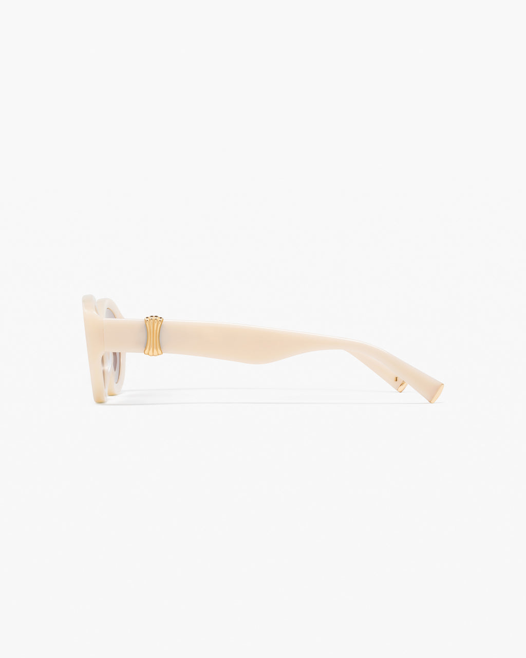 The Sienna Oval Women's Sunglasses in Ivory