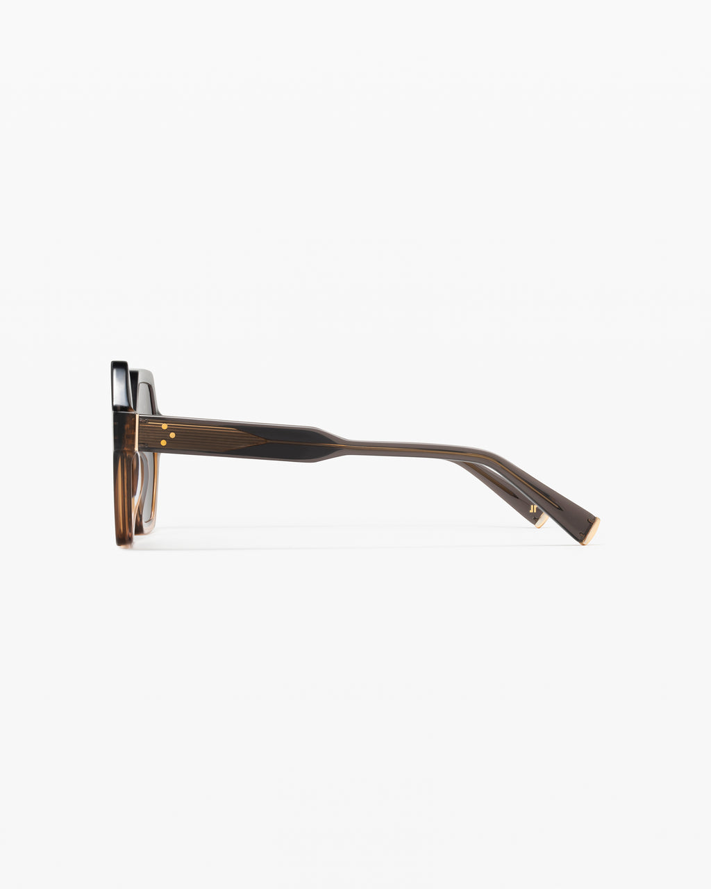 The Calista Hexagonal Women's Sunglasses in Brown
