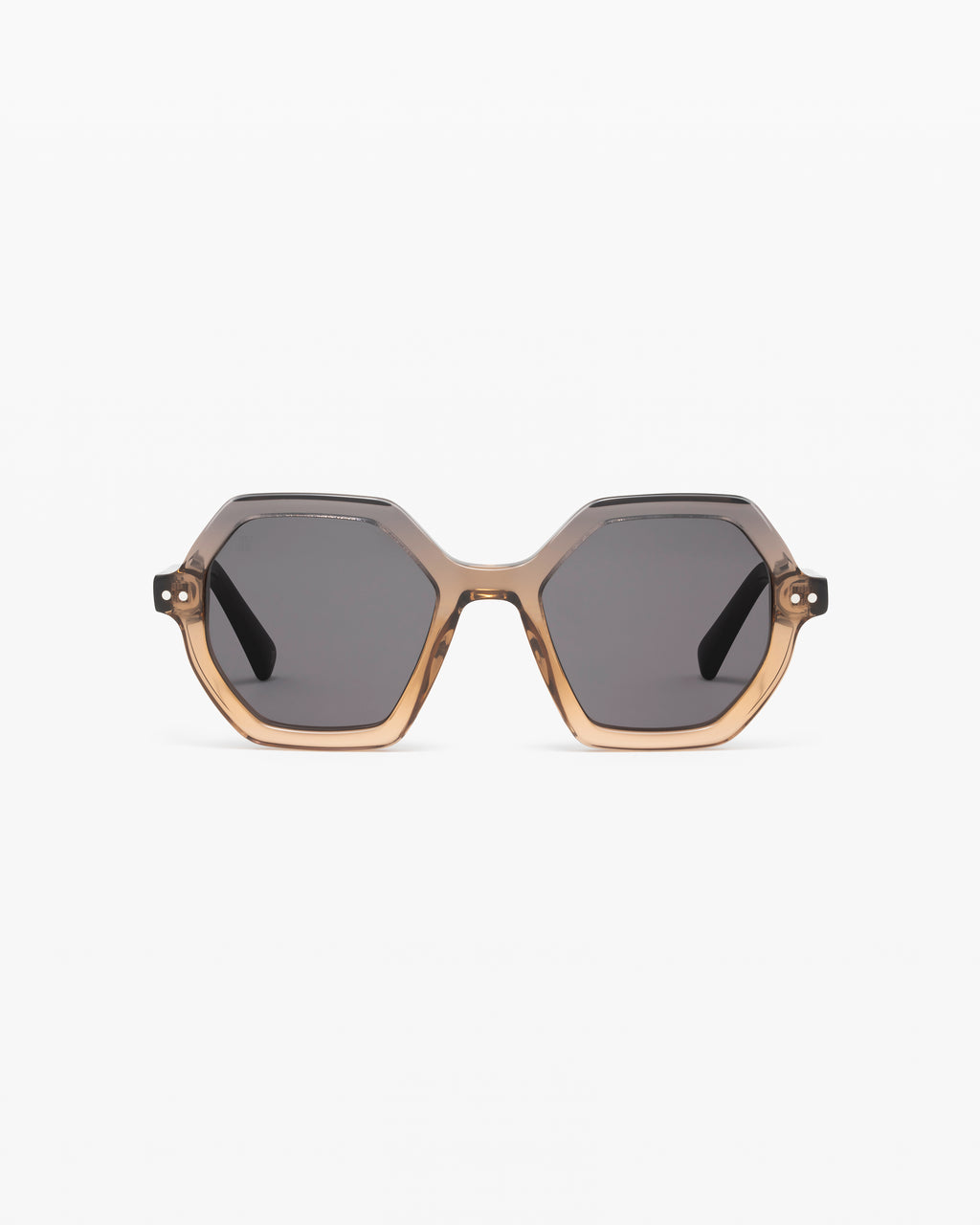 The Mini Calista Sechseckig Kinder-Sonnenbrillen in Braun