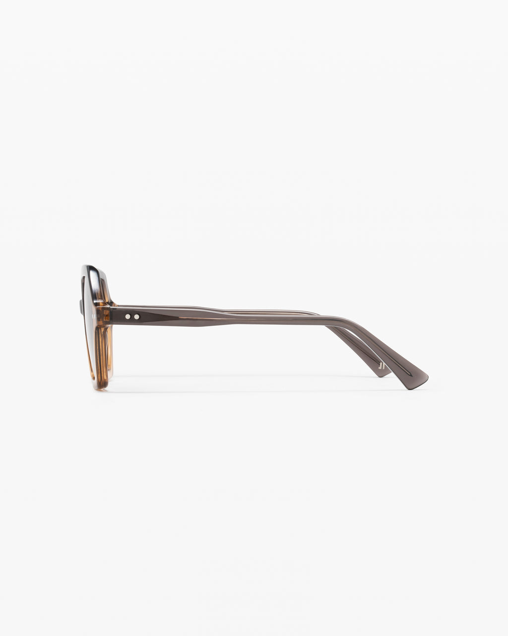 The Mini Calista S Hexagonal Kids Sunglasses in Brown
