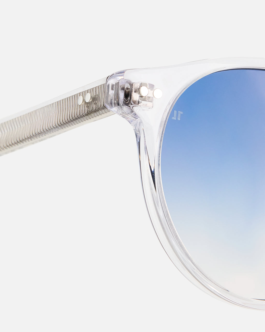 La Cloud Rond Lunettes de Soleil Iconiques pour homme in Transparent