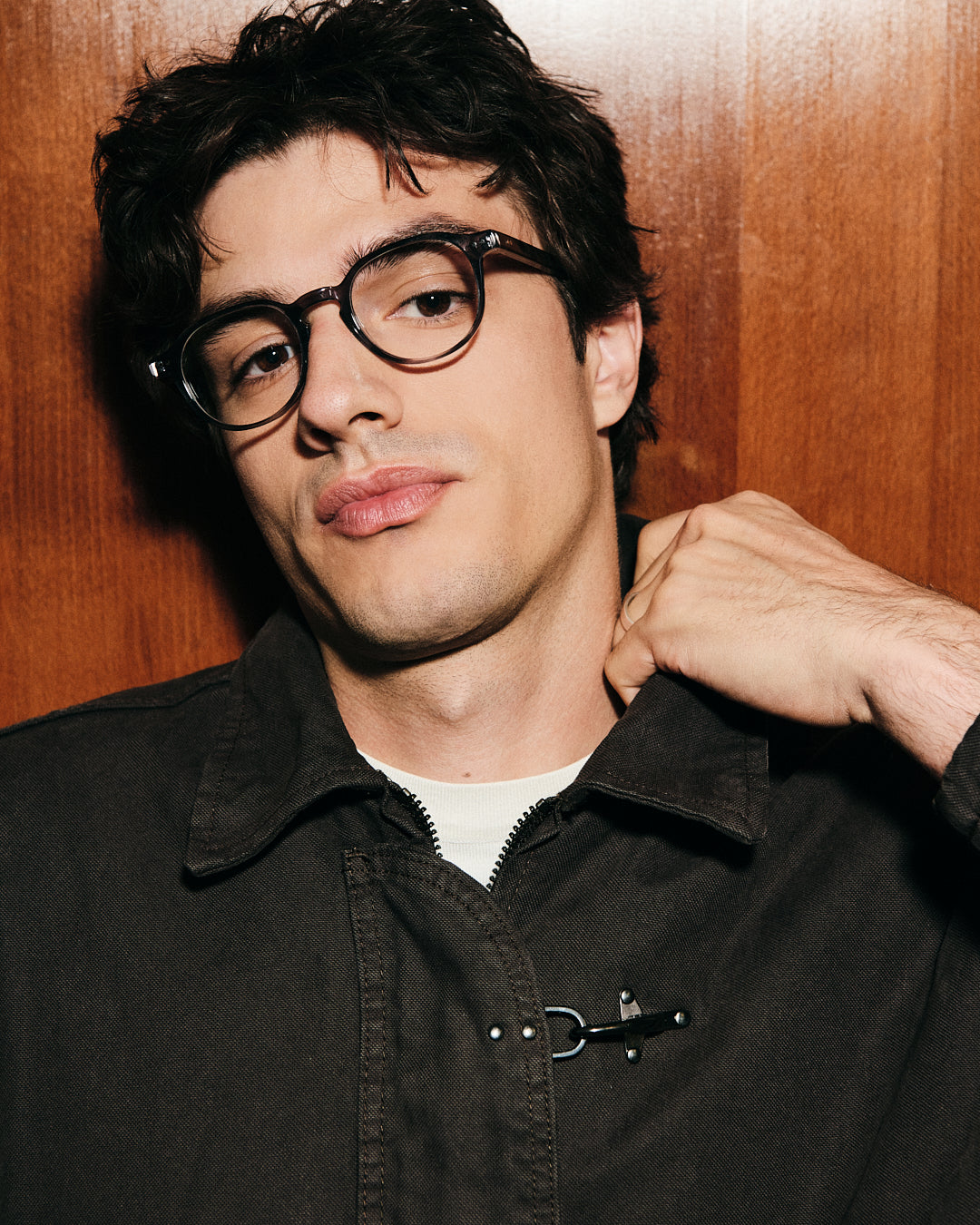 The Evans Square Men's Eyeglasses in Blue