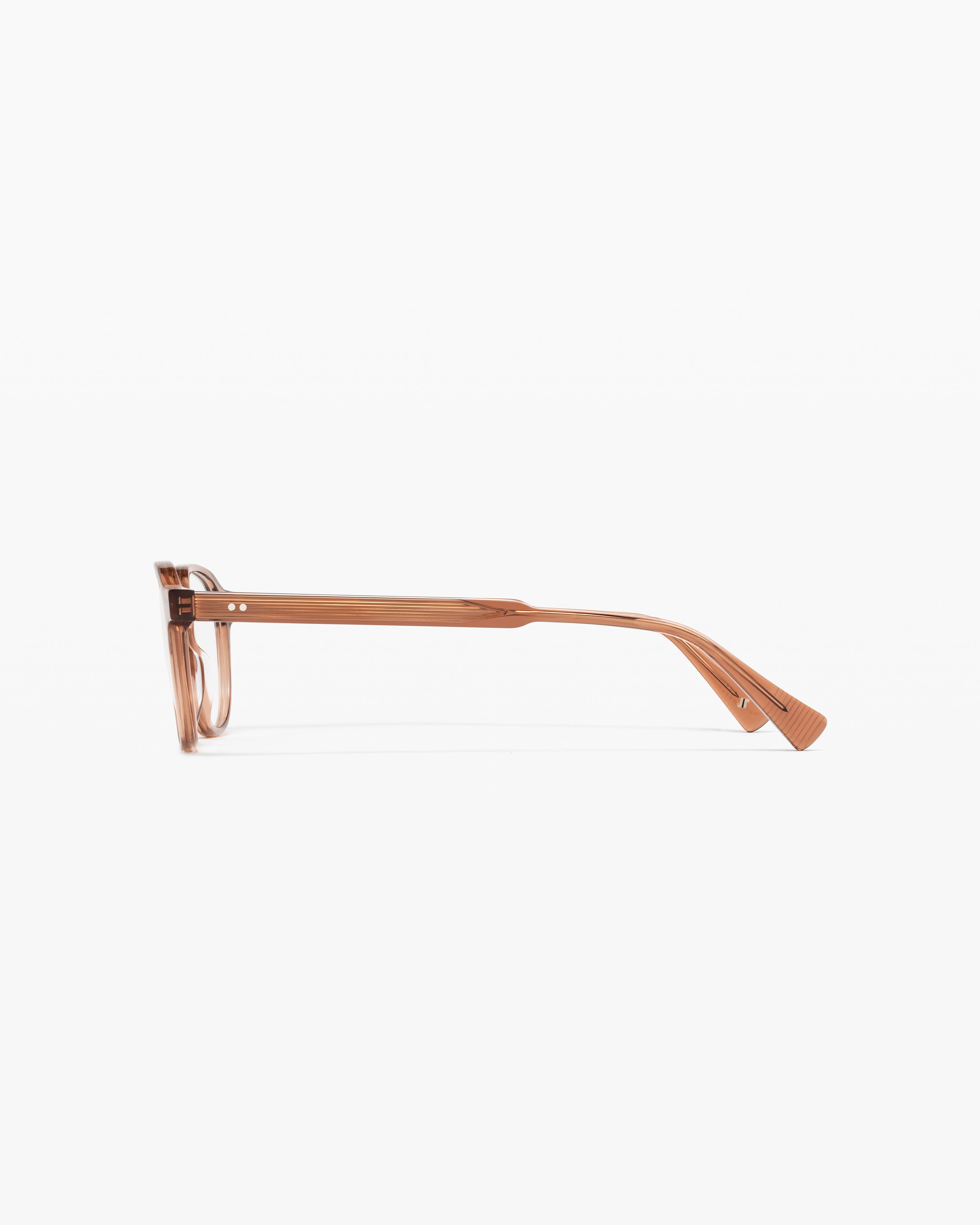 The Evans Round Men's Eyeglasses in Brown