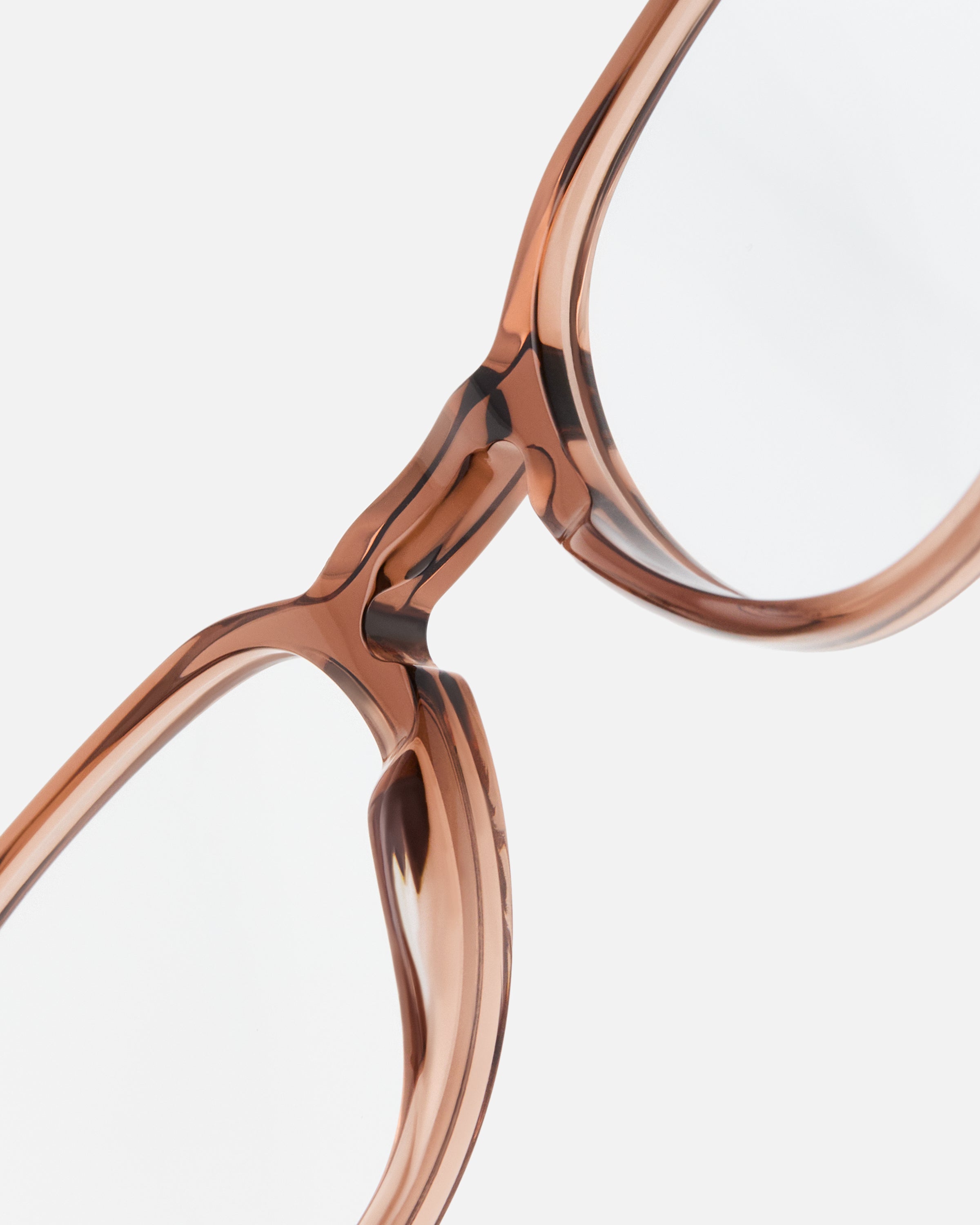 The Evans Round Men's Eyeglasses in Brown