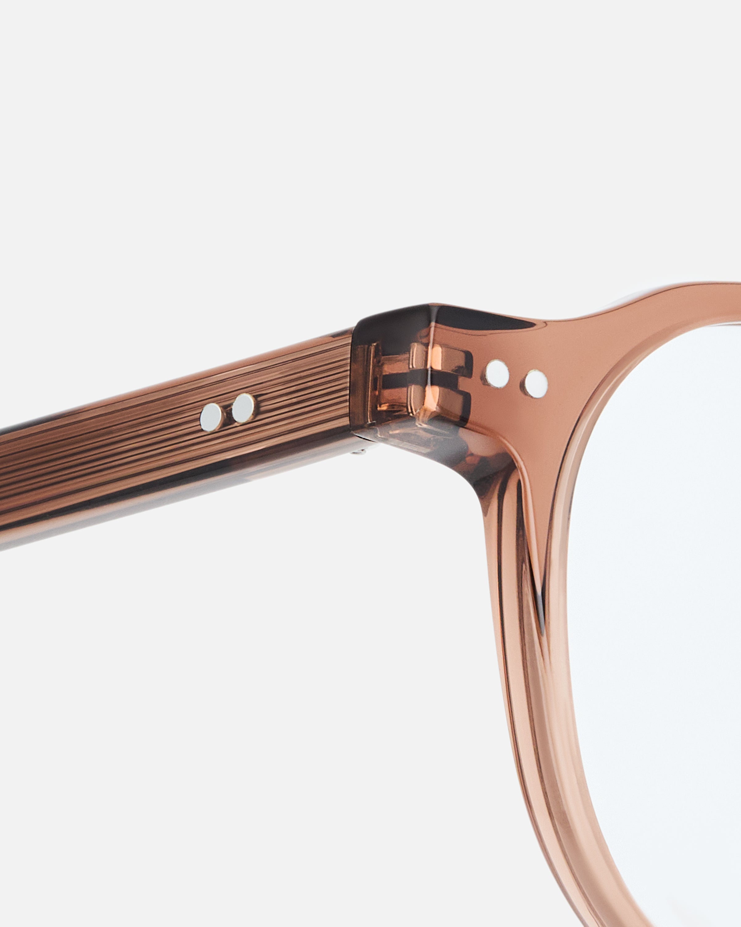 The Evans Round Men's Eyeglasses in Brown