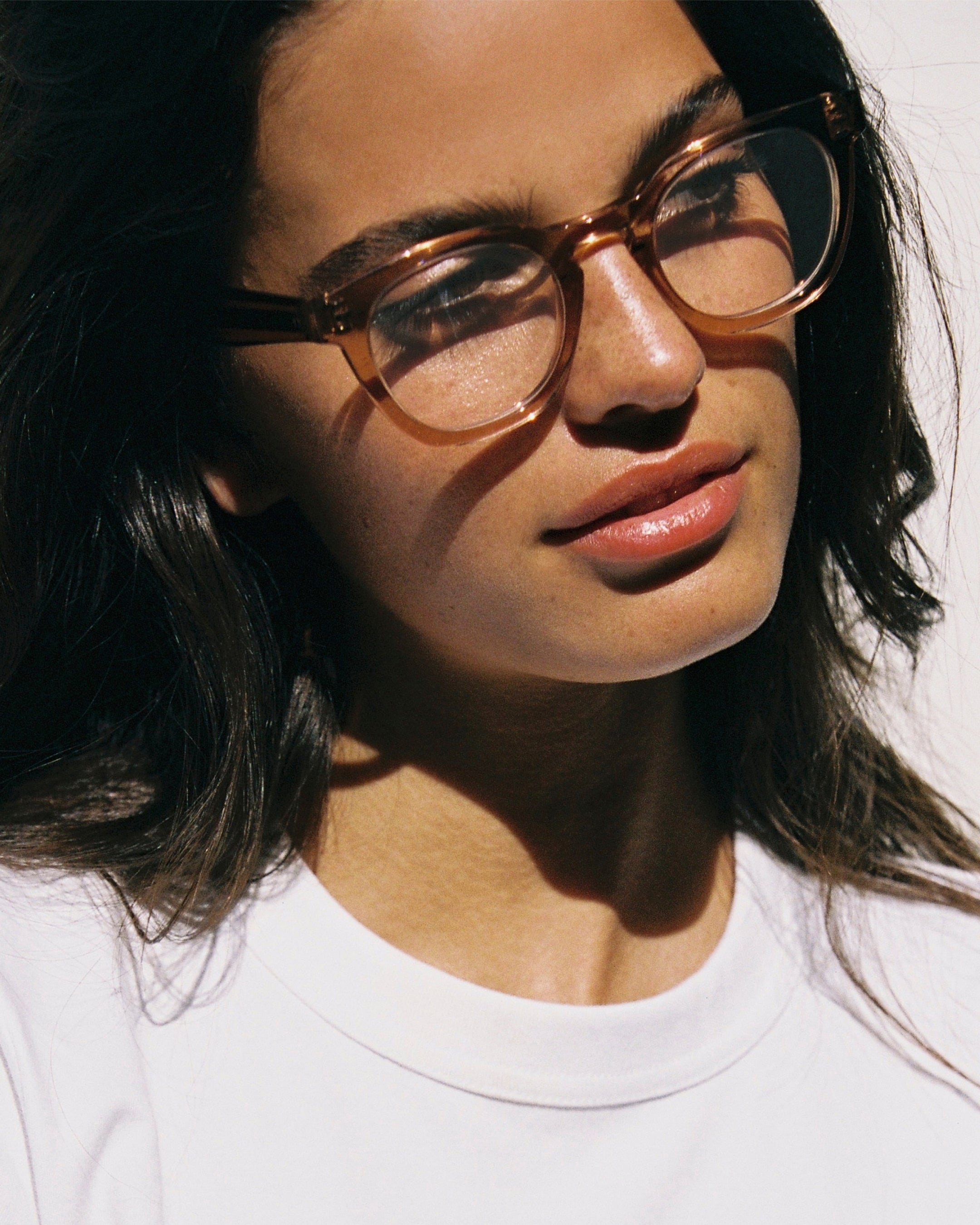 The Mina Square Women's Eyeglasses in Pink