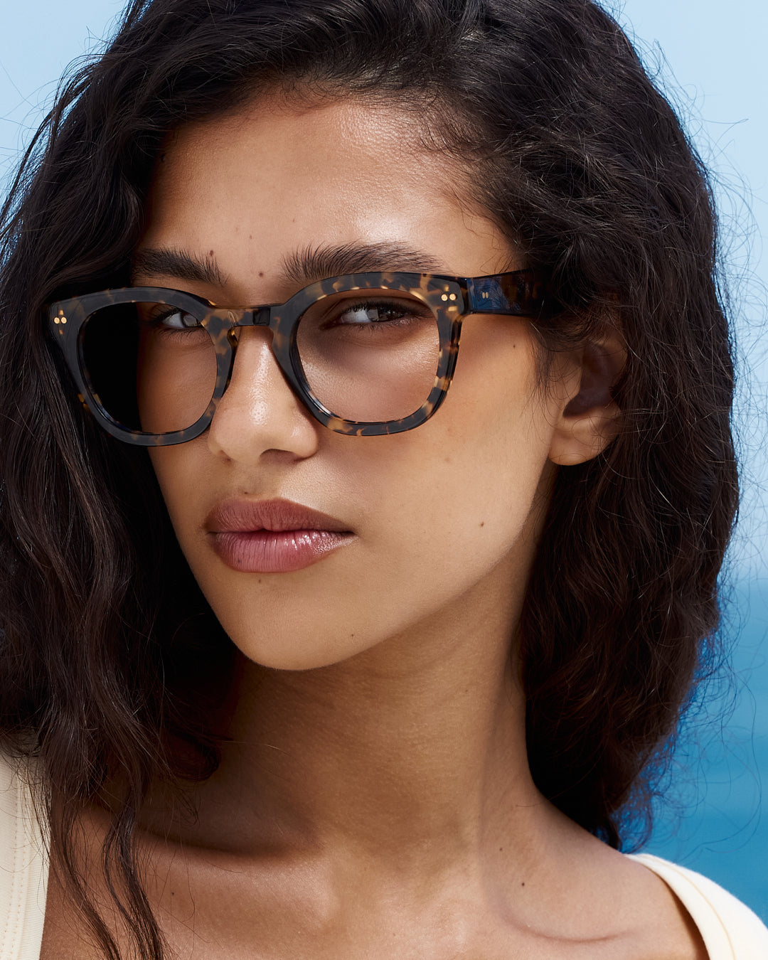 The Mina Medium Women's Eyeglasses in Yellow Tortoise | Jimmy