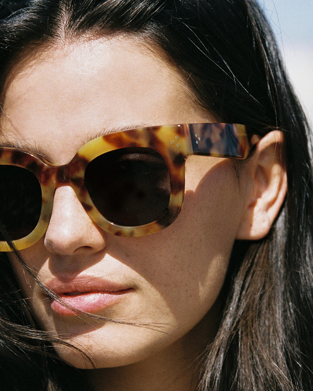 The Maya Butterfly Women's Sunglasses in Light Tortoise
