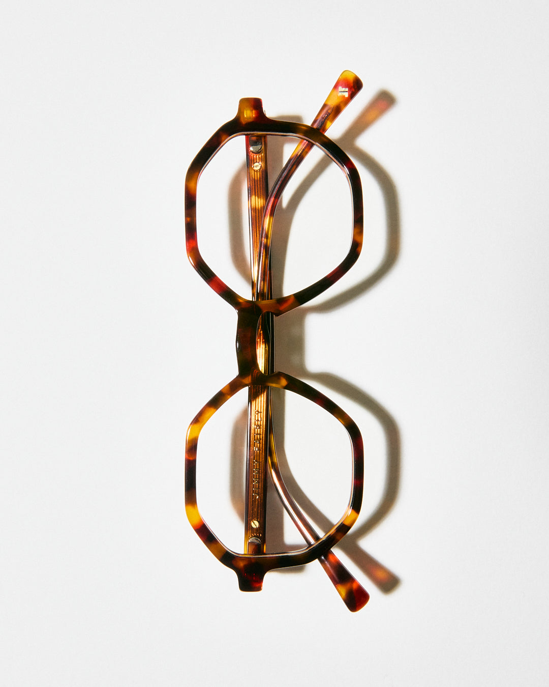 La West Coast Esagonale Occhiali da Vista da Donna in Carey scuro