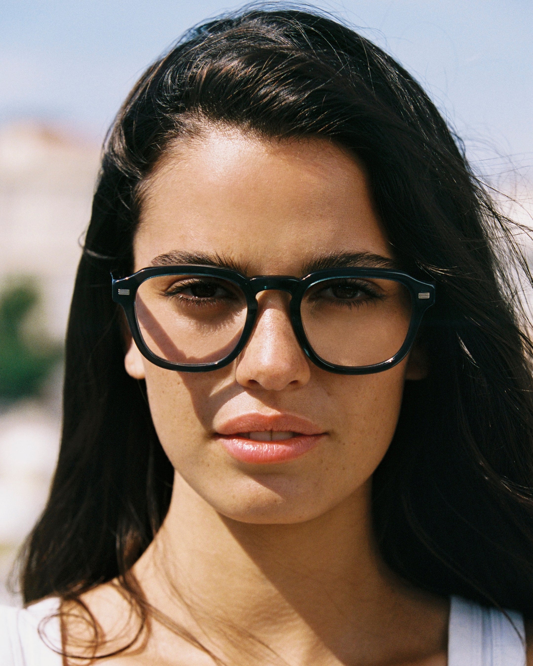 The Headlight Square Men's Eyeglasses in Blue