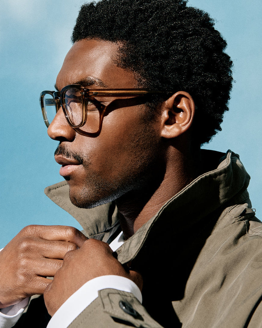 The Headlight Square Men's Eyeglasses in Brown