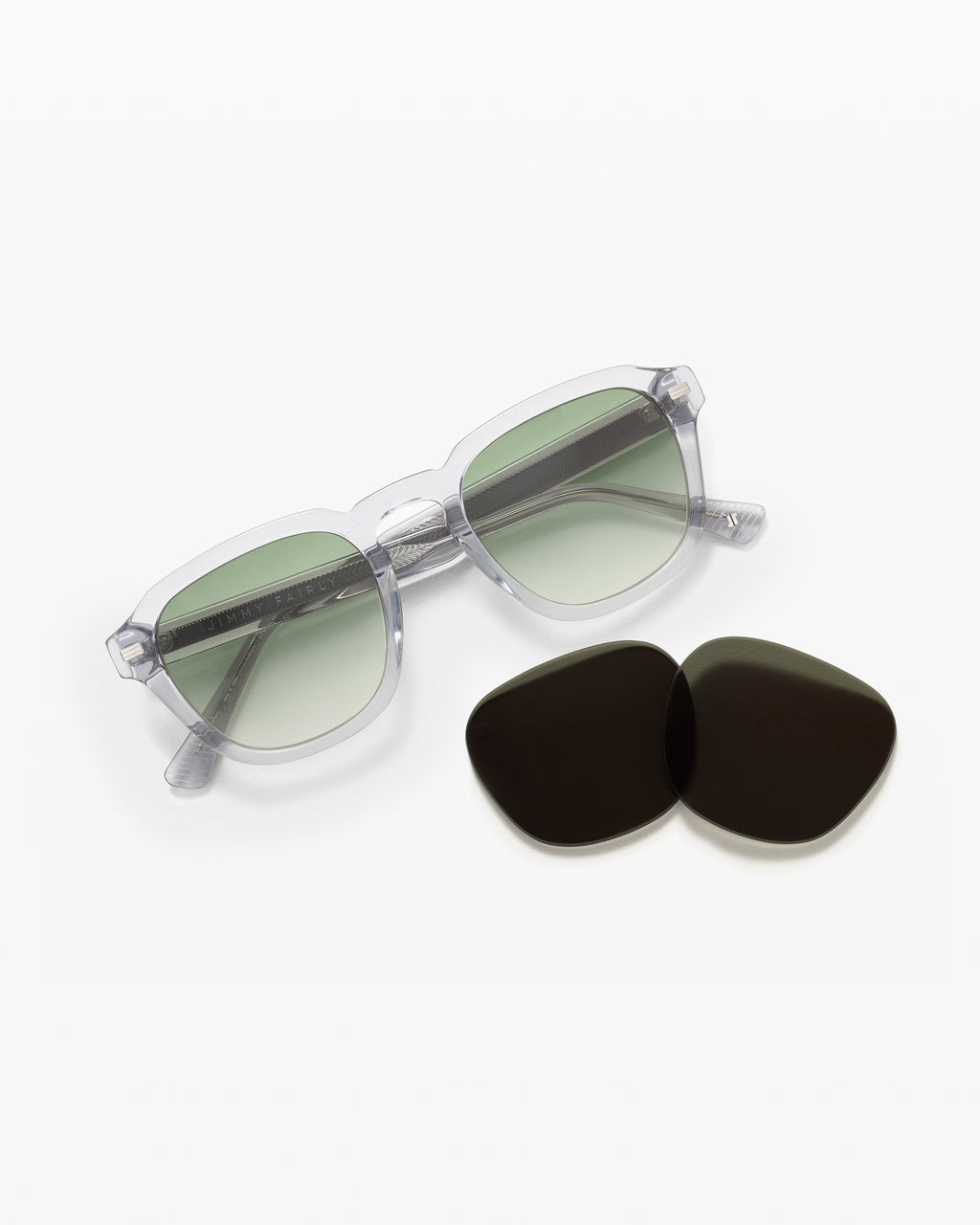 The Headlight JF Colors Rechteckig Herren-Sonnenbrillen in Grau