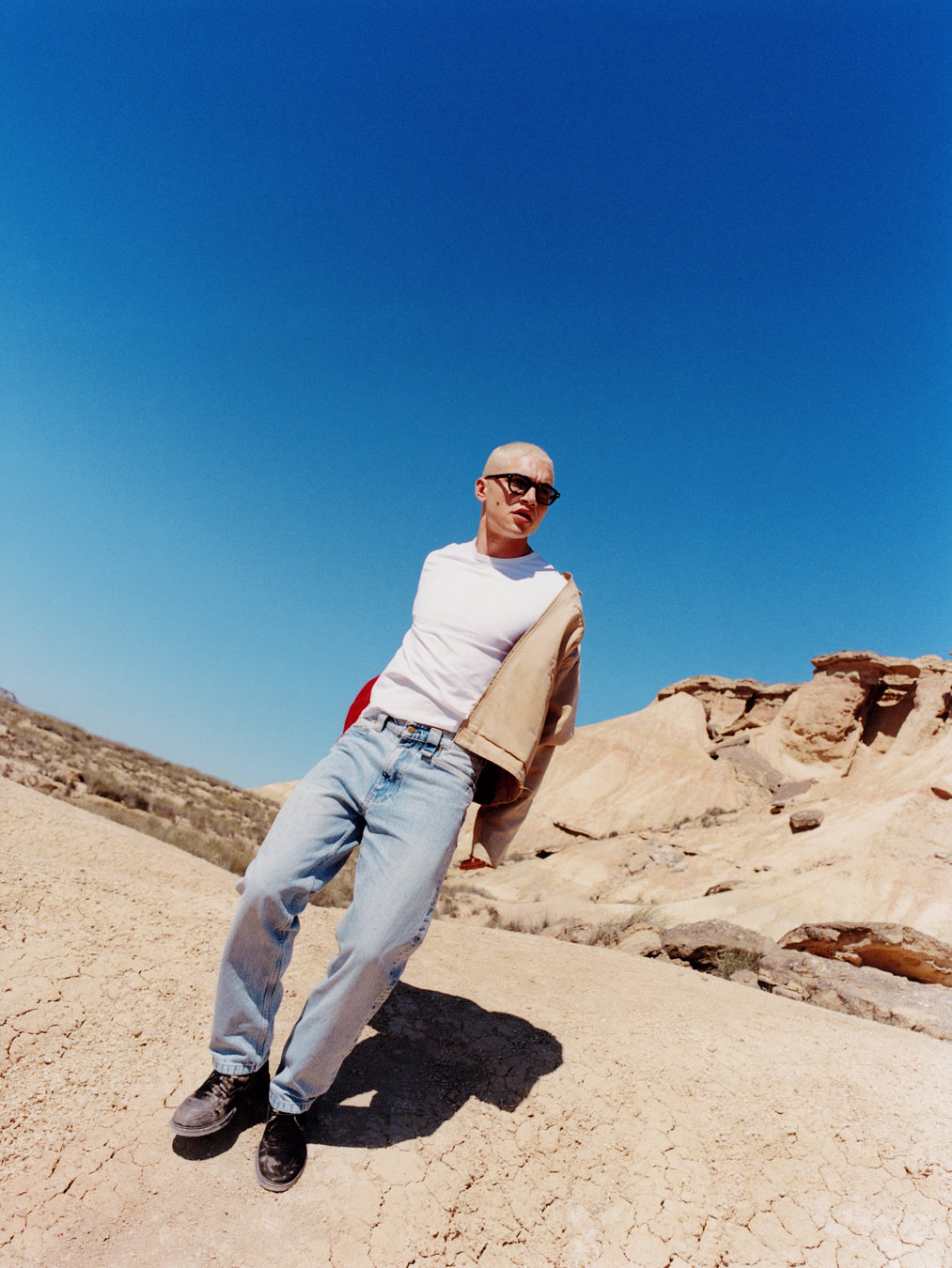 The Headlight Square Men's Sunglasses in Yellow Tortoise