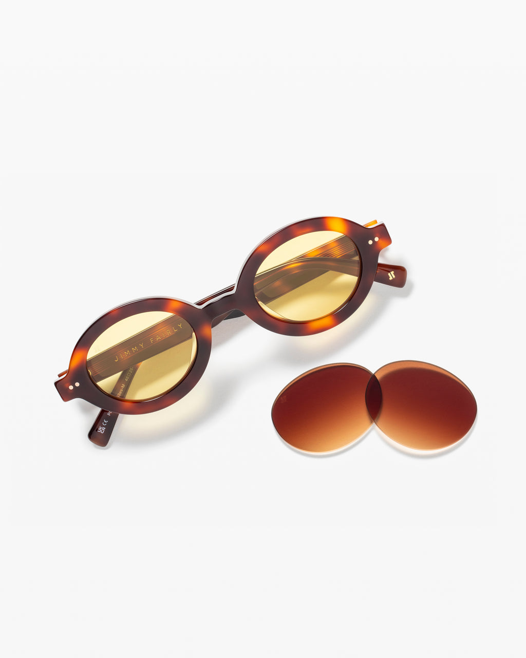 The Iva JF Colors Oval Women's Sunglasses in Dark Tortoise
