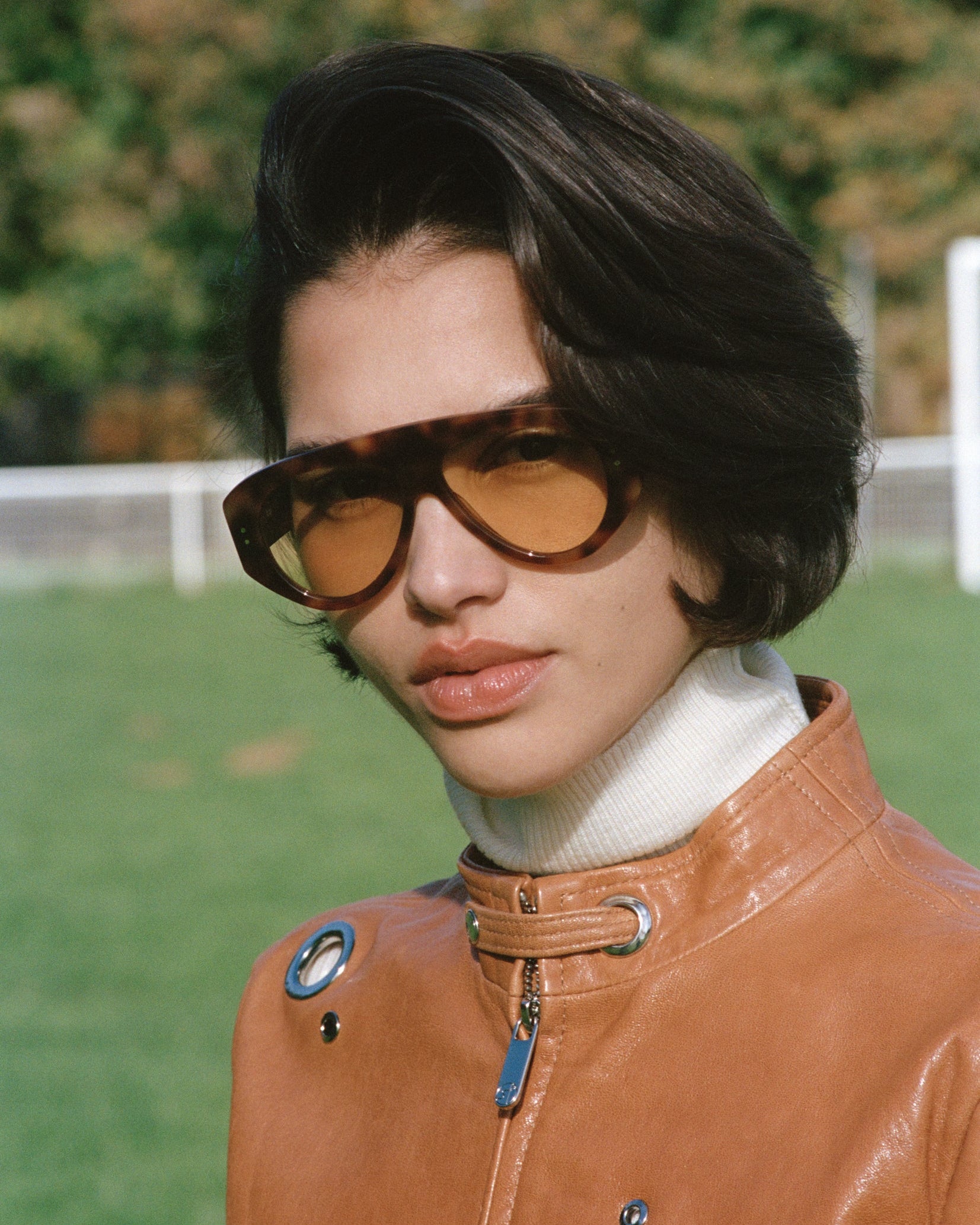 The Halo Aviator Women's Sunglasses in Dark Tortoise