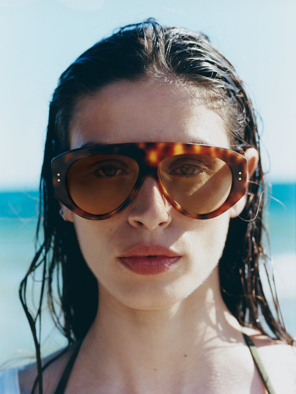 The Halo Aviator Women's Sunglasses in Dark Tortoise