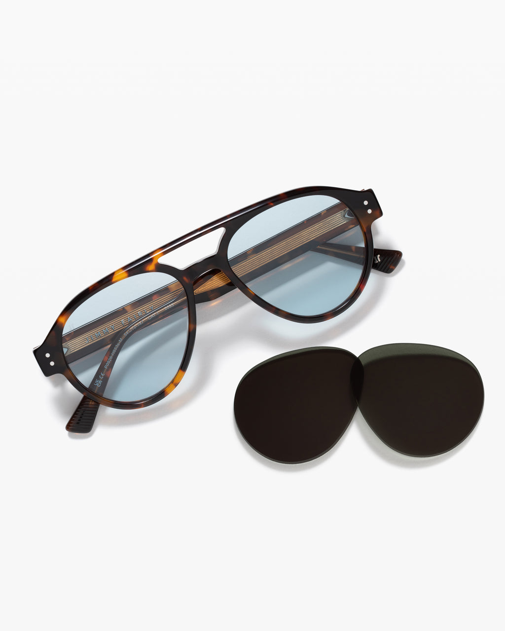 The Selio JF Colors Aviator Women's Sunglasses in Dark Tortoise