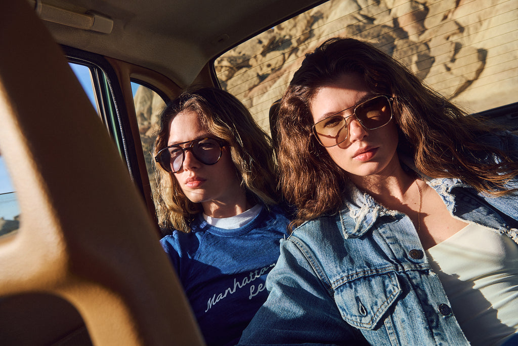 The Suli Aviator Women's Sunglasses in Gold