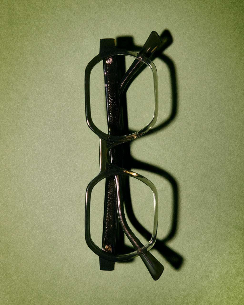 The Darren Rechteckig Herrenbrillen in Grün