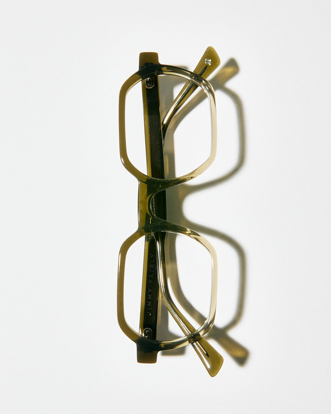 La Darren  Rettangolari Occhiali da Vista da Uomo in Verde