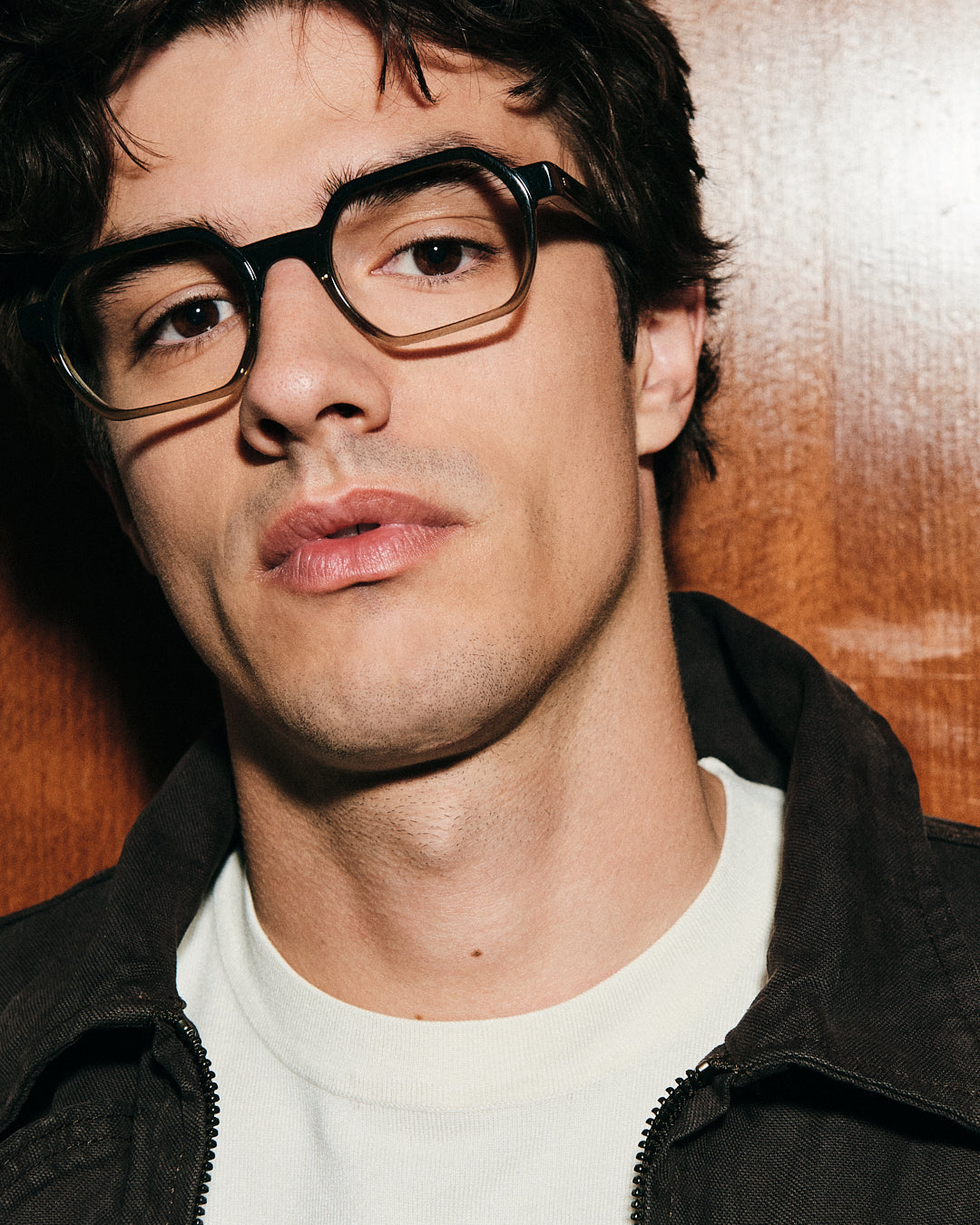 The Darren Rectangular Men's Eyeglasses in Green
