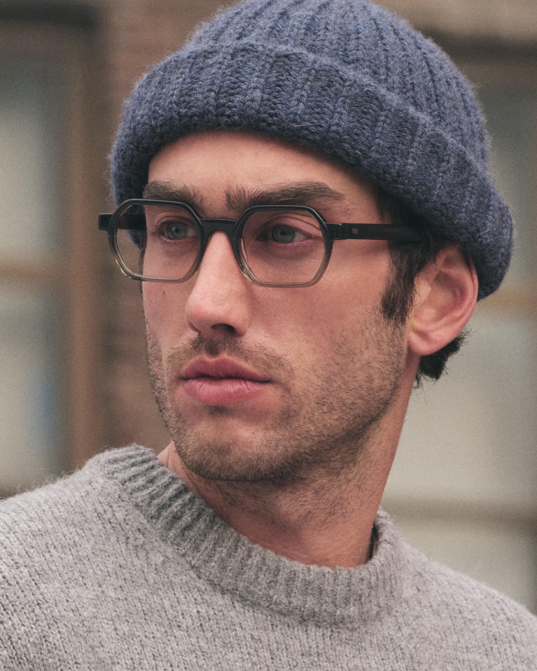 The Darren Rectangular Men's Eyeglasses in Green