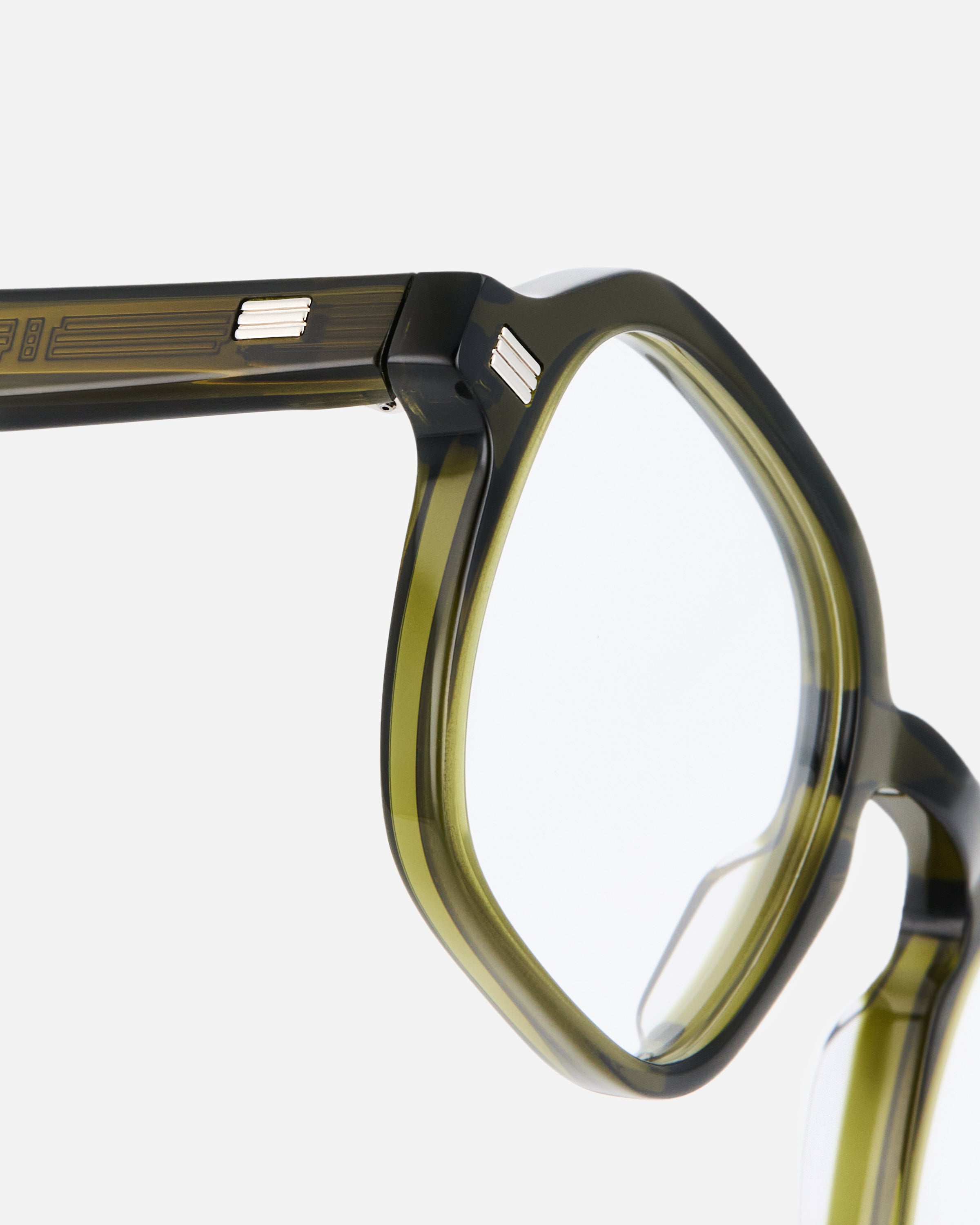 The Ezra Rectangular Men's Eyeglasses in Green