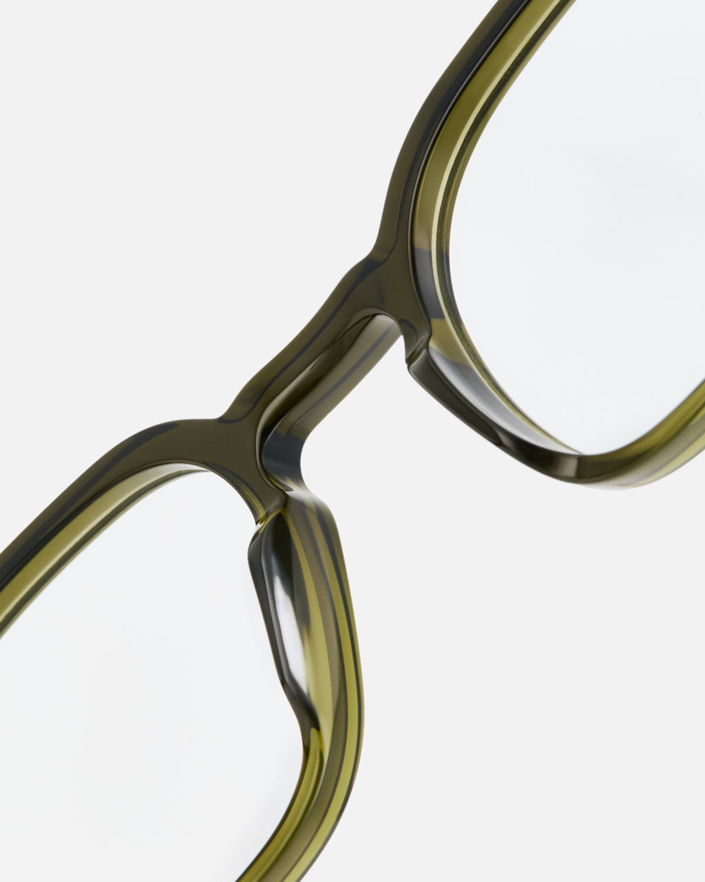 The Ezra Rechteckig Herrenbrillen in Grün