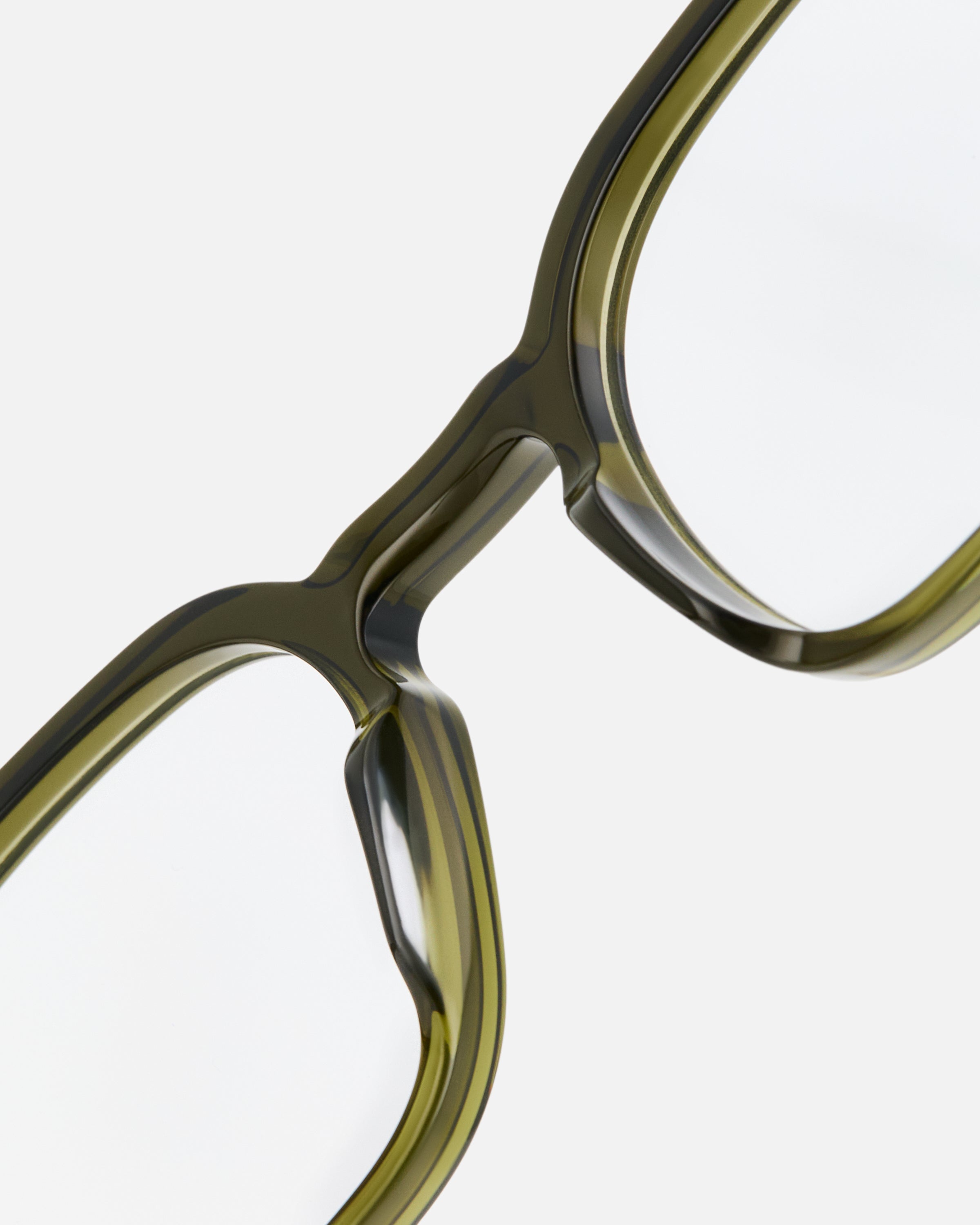 The Ezra Rectangular Men's Eyeglasses in Green