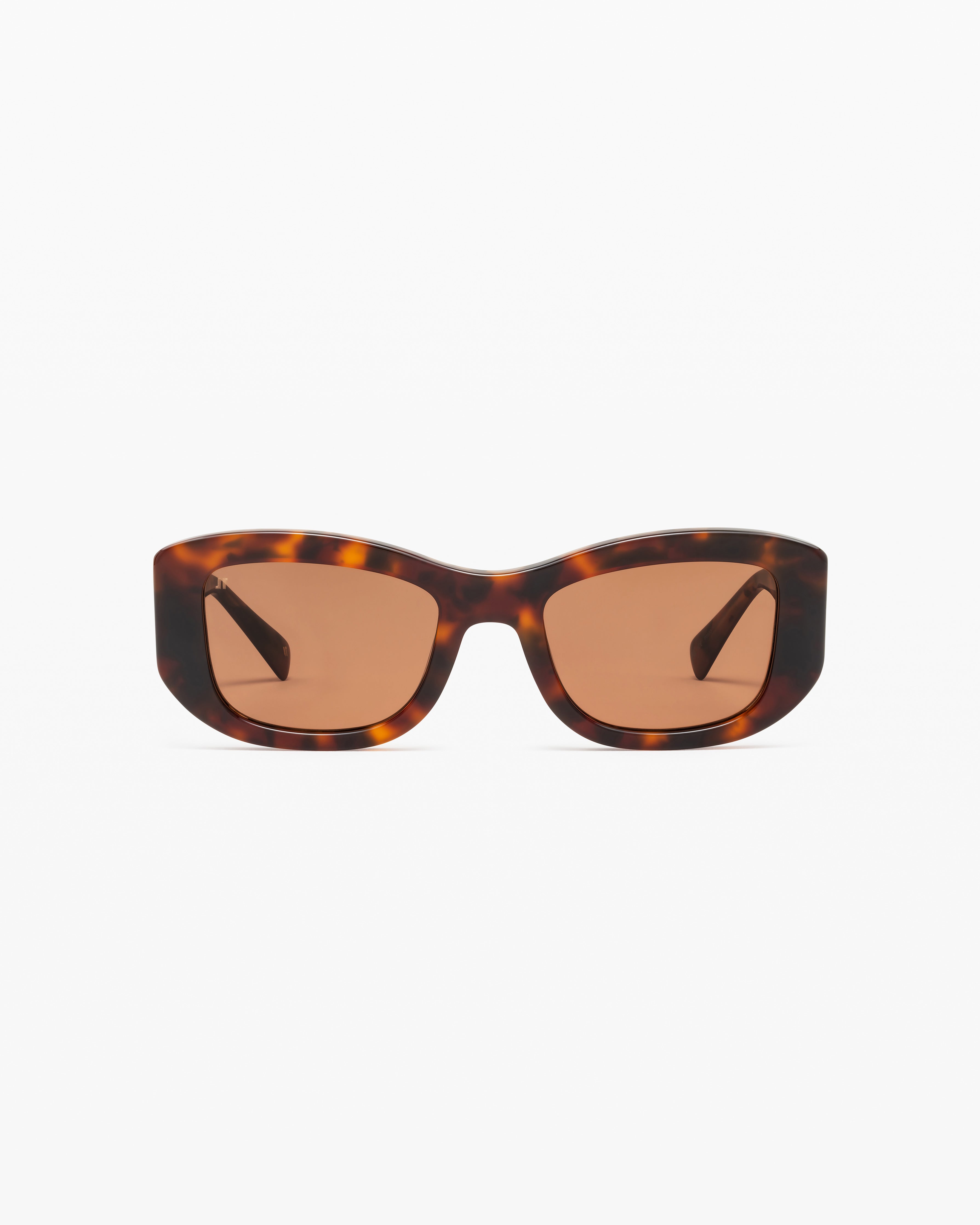 The Yuca Rectangular Women's Sunglasses in Dark Tortoise