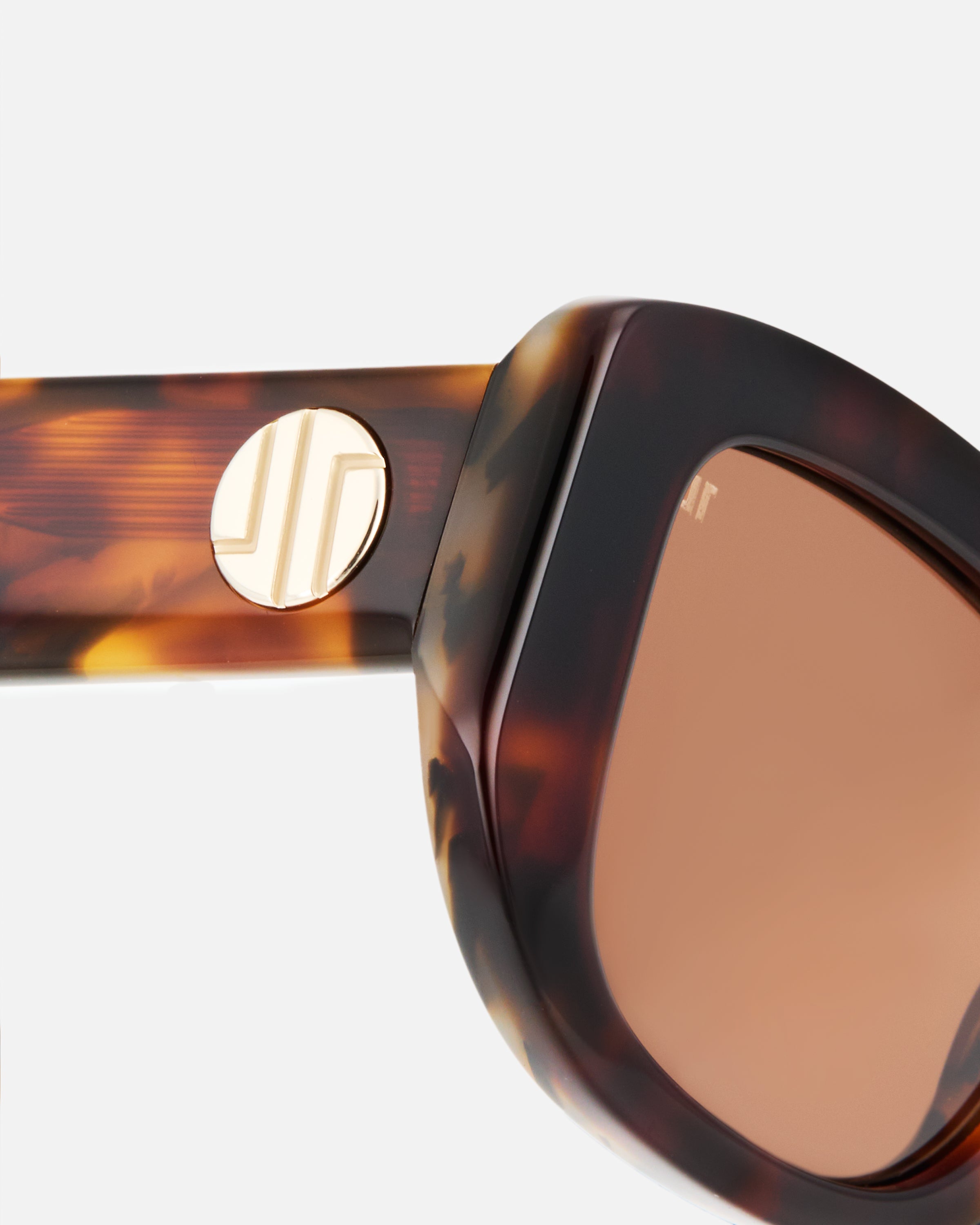 The Yuca Rectangular Women's Sunglasses in Dark Tortoise