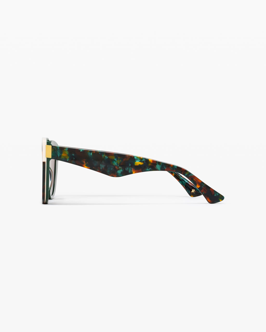 La Isaura Papillon Lunettes de Soleil pour femme in Ecaille bleue