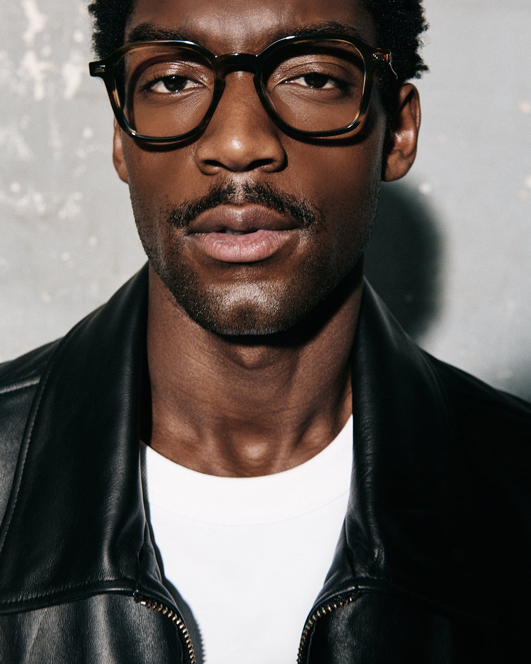 The Zack Rectangular Men's Eyeglasses in Blue Tortoise