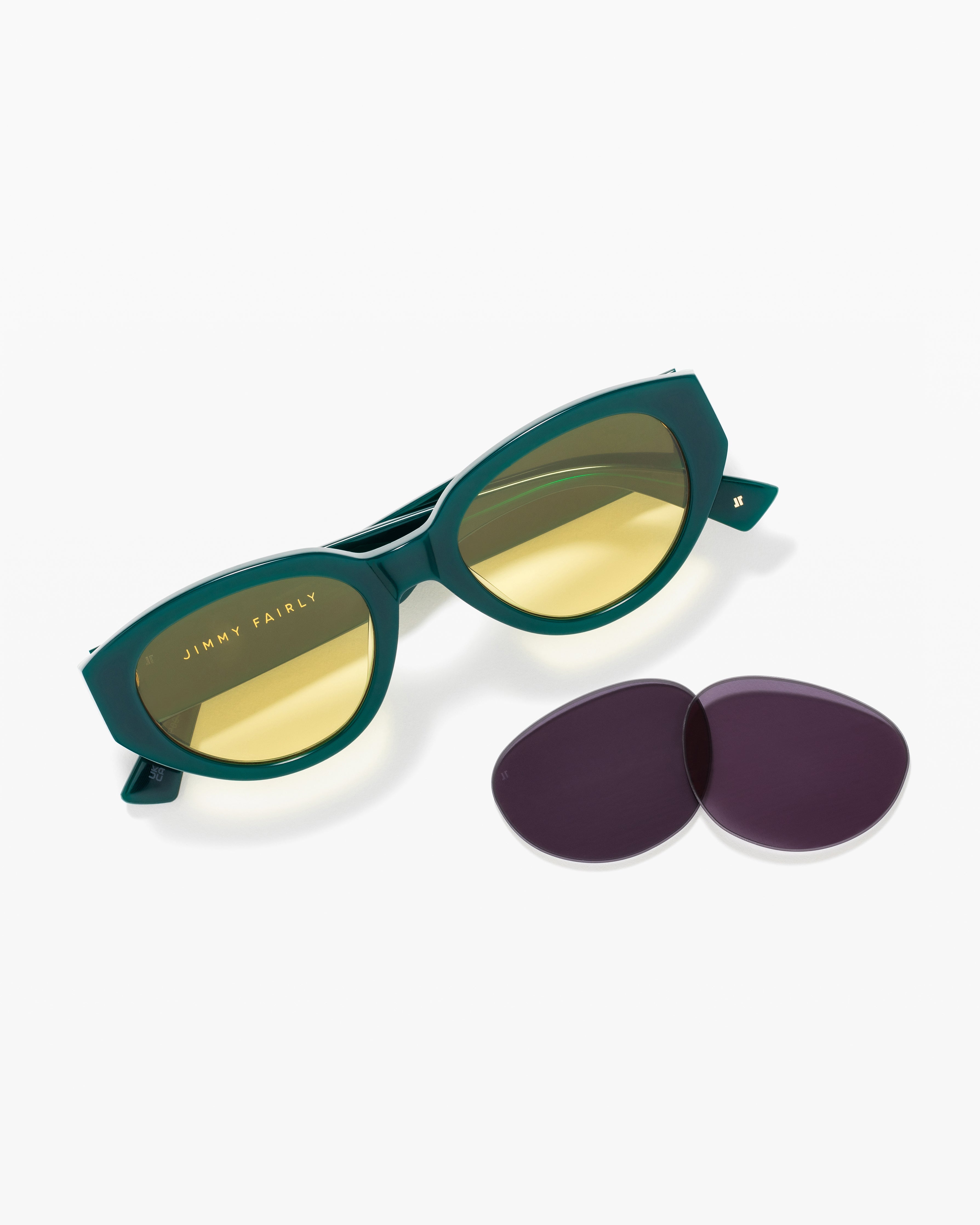 The Meli JF Colors Medium Women's Sunglasses in Green | Jimmy