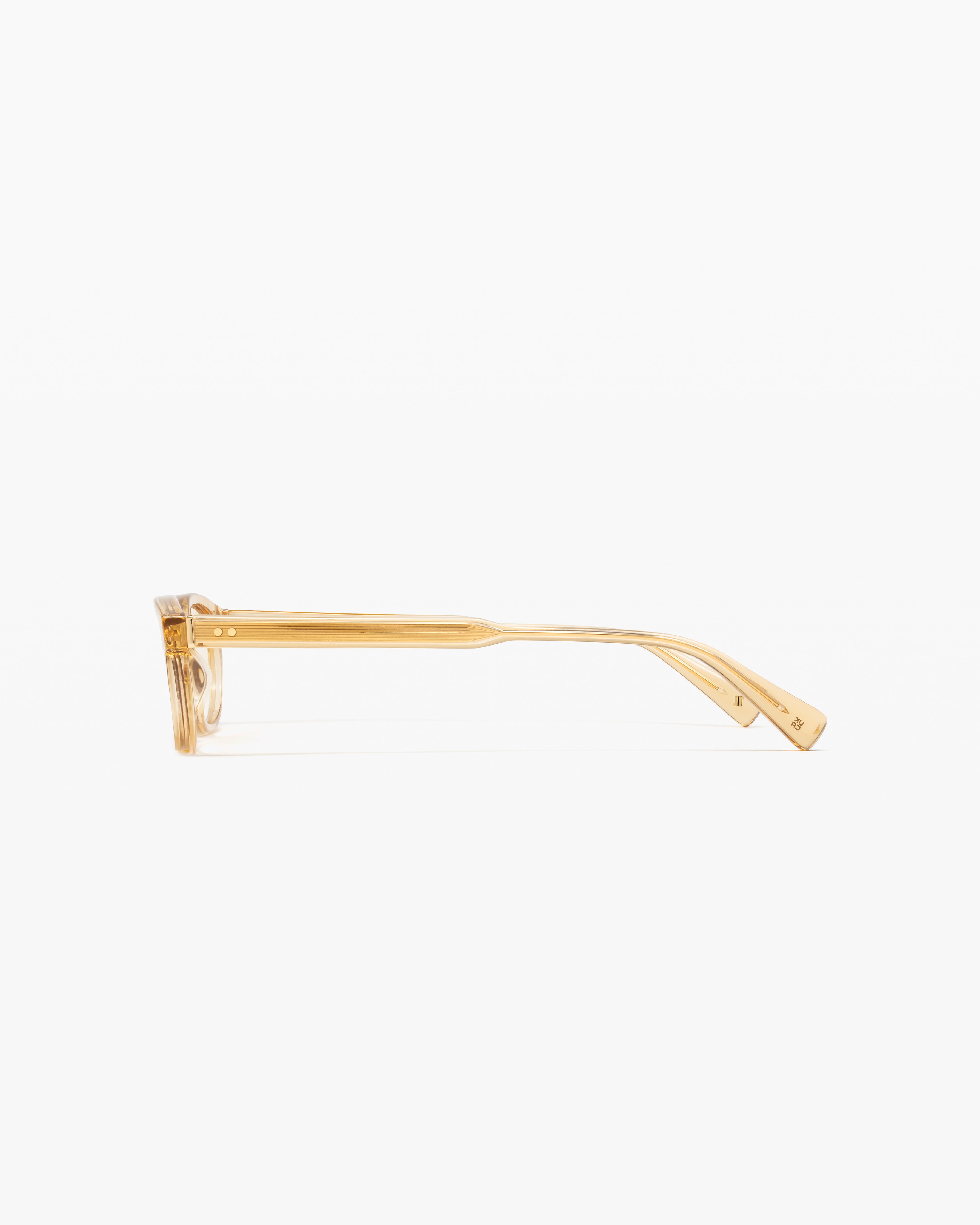 La Honey Rectangulaire Lunettes de Soleil pour femme in Jaune cristal
