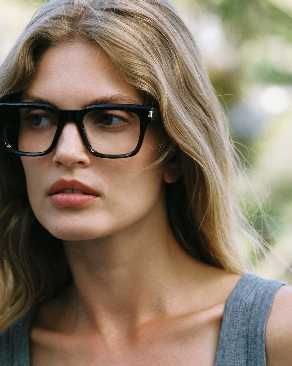 La Sach Rectangular Gafas para Hombre in Carey oscuro