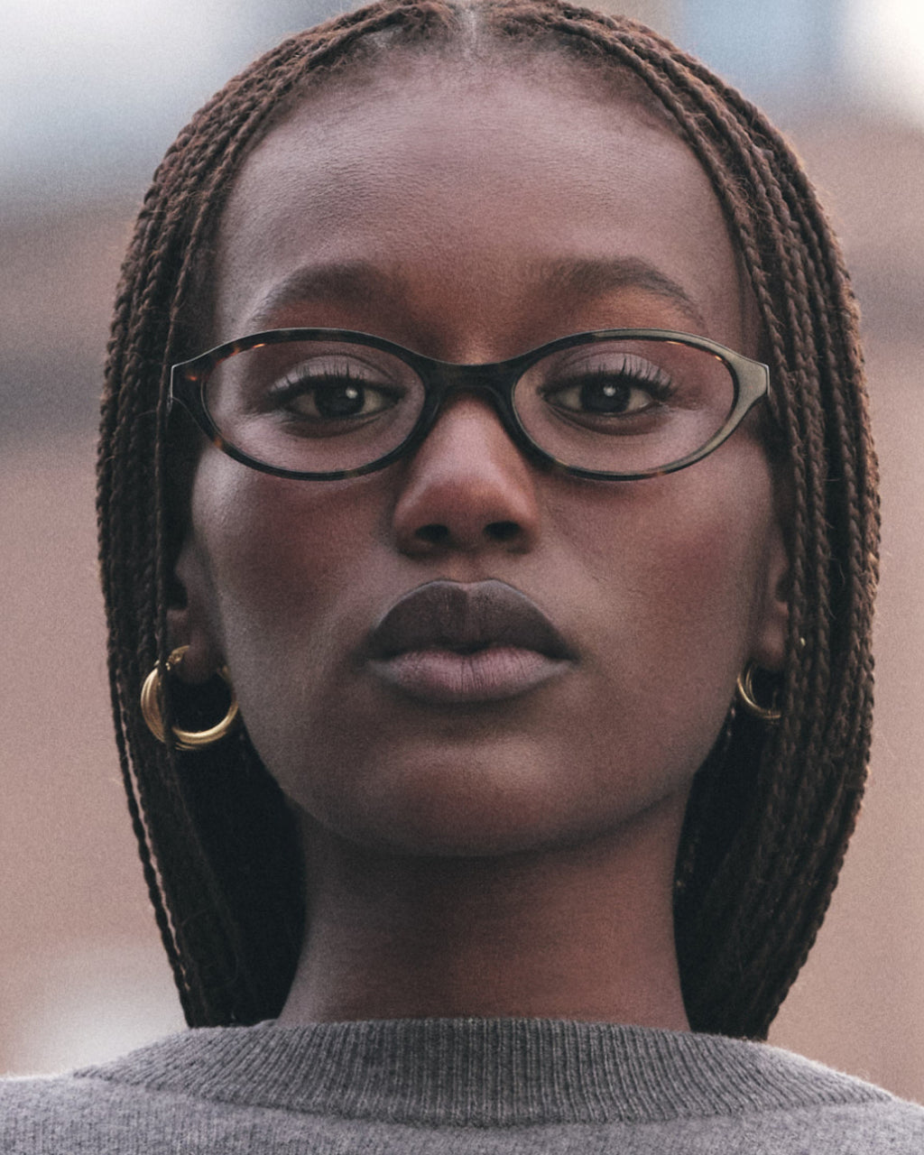 The Meg Oval Damenbrillen in Dark Tortoise