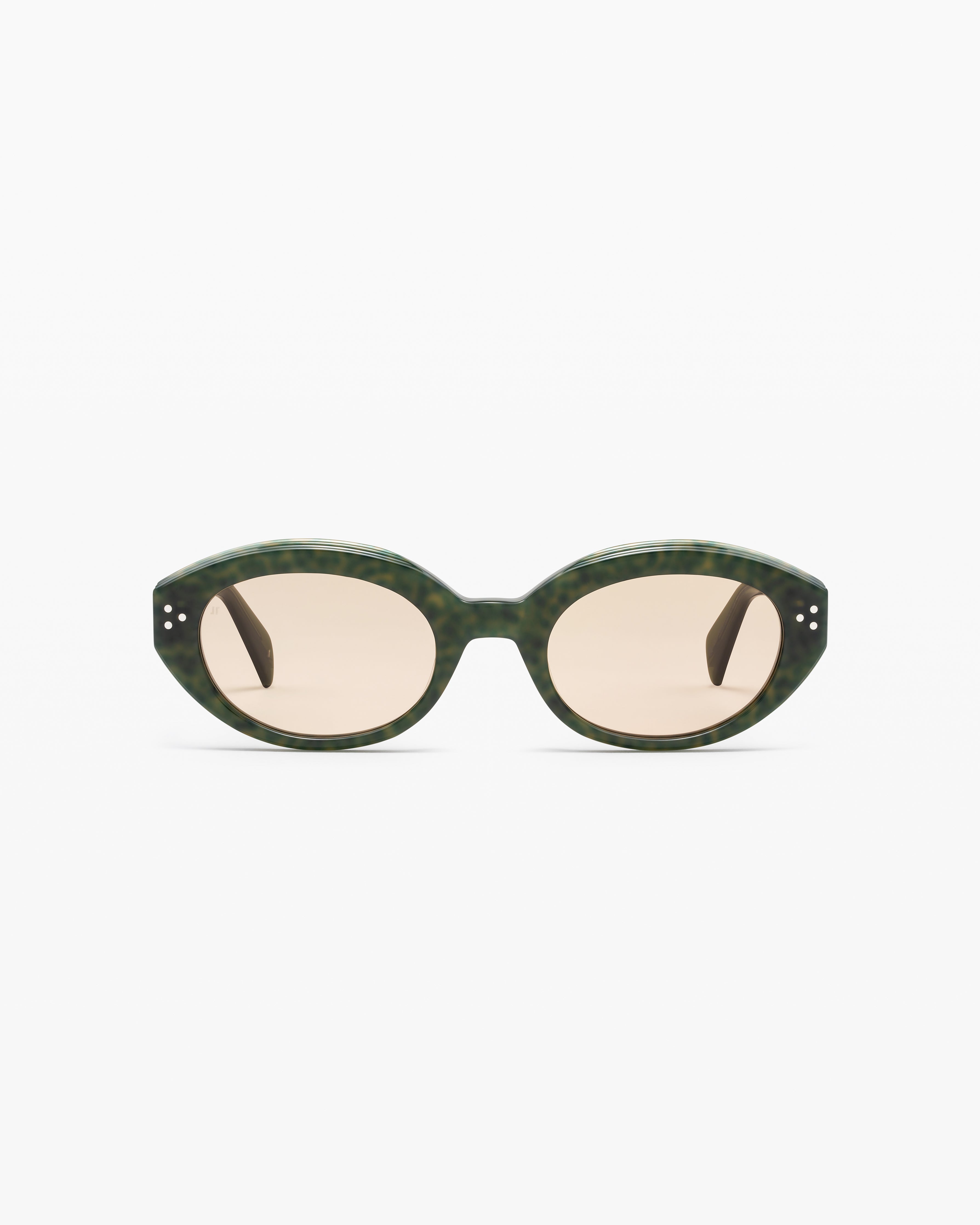 The Vivi JF Colors Oval Women's Sunglasses in Green