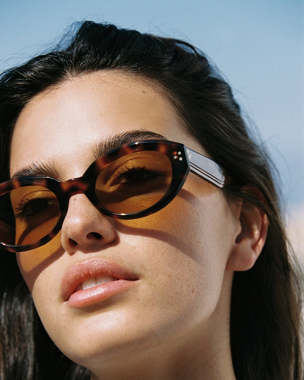 The Vivi JF Colors Oval Damen-Sonnenbrillen in Dark Tortoise