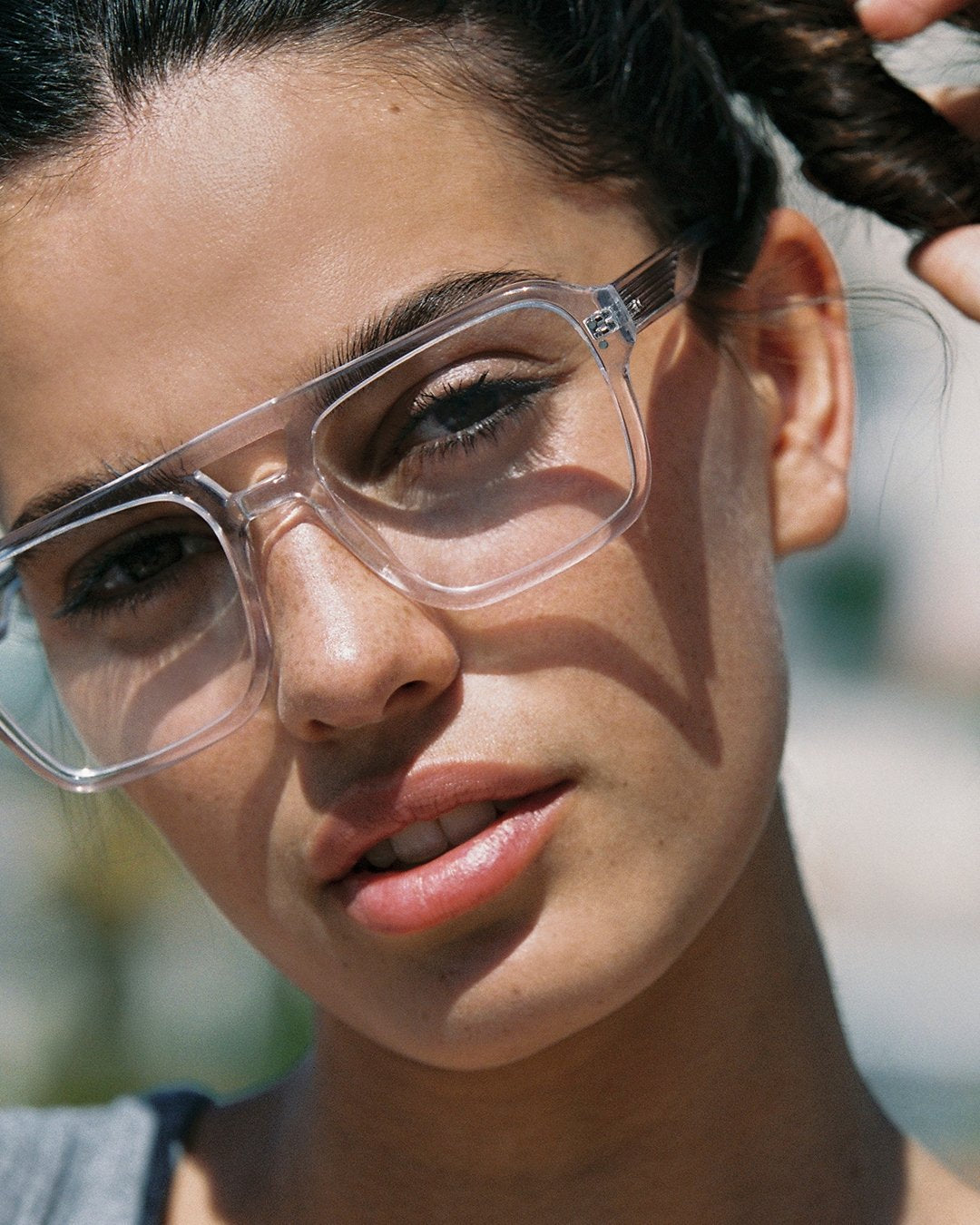 Jimmy Fairly クリアフレーム サングラス The Napoli Medium Men's Sunglasses in Black | Jimmy Fairly US