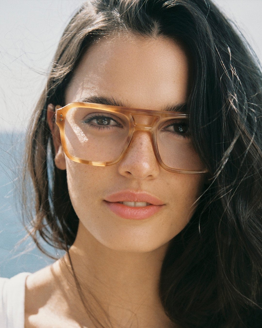 The Alex Aviator Men's Eyeglasses in Light Tortoise