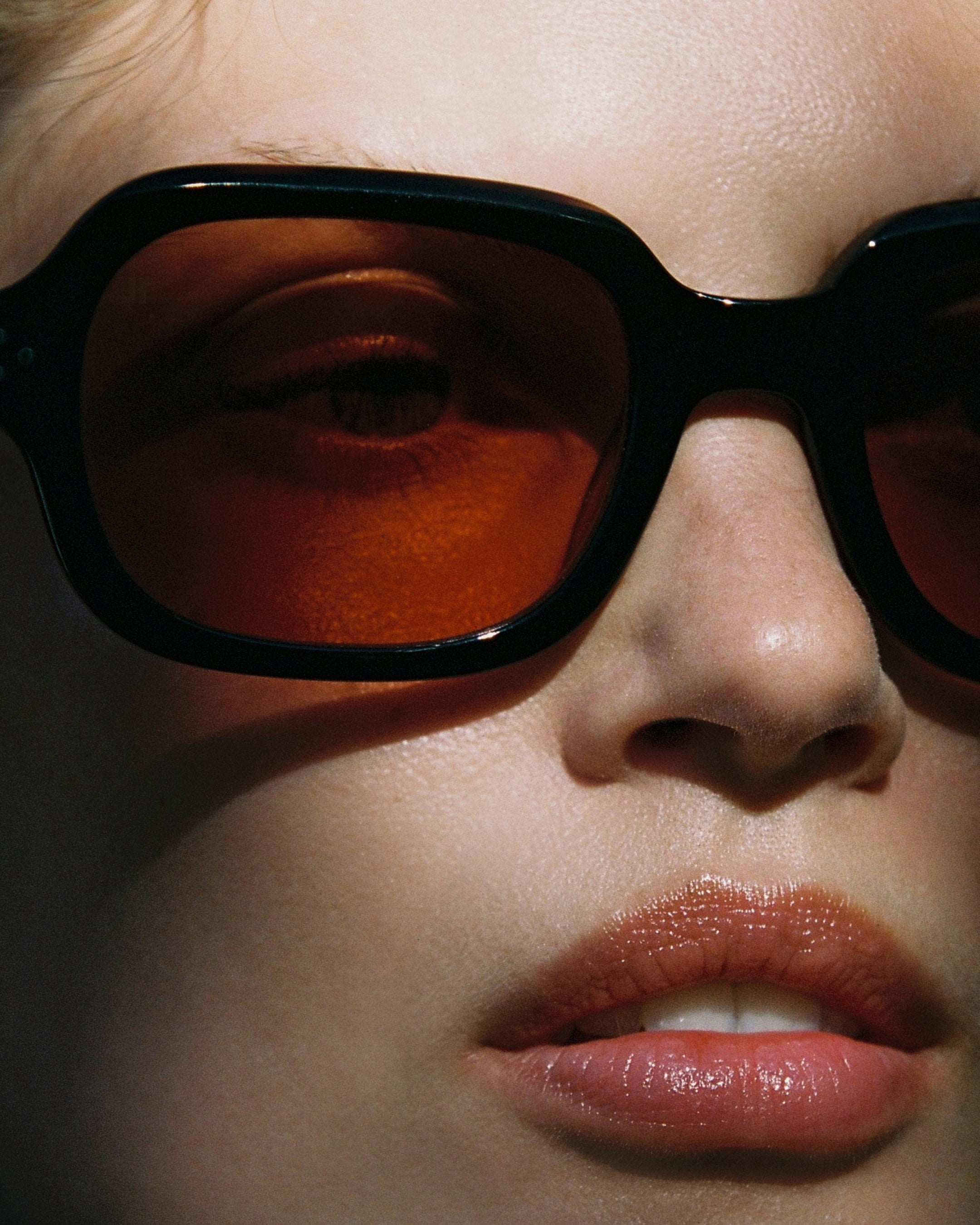 The Cam Rectangular Women's Sunglasses in Black | Jimmy Fairly PT