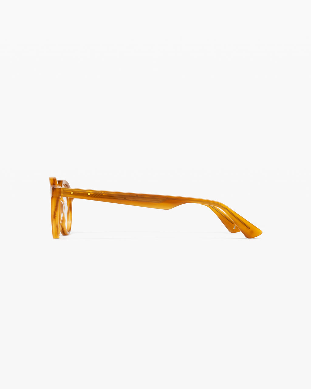 La Nico Rond Lunettes de Vue pour homme in Ecaille jaune