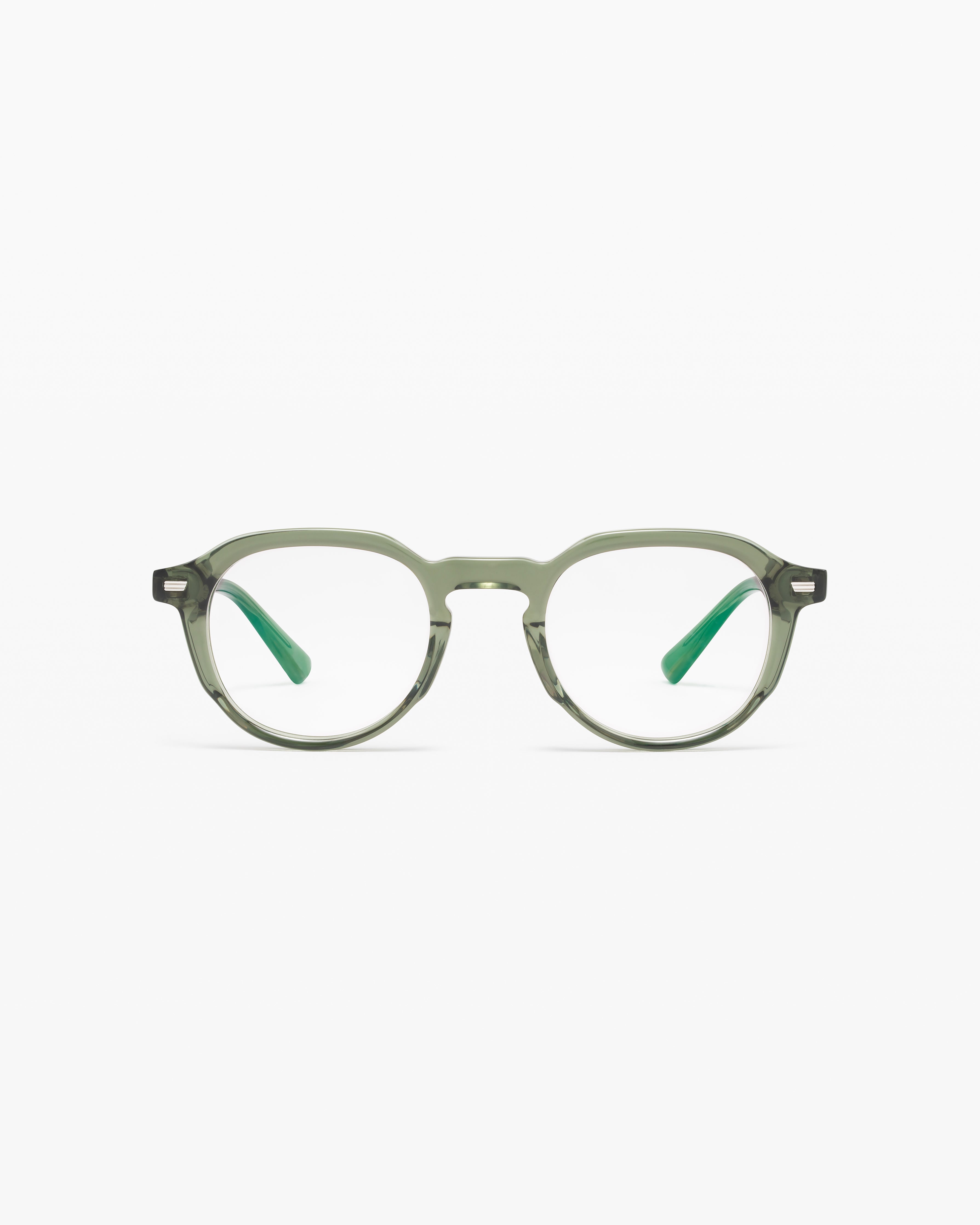 The Nico Round Men's Eyeglasses in Green