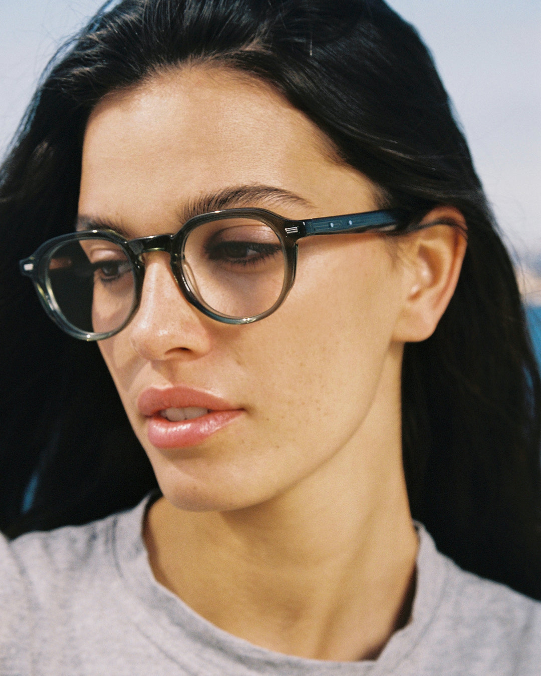 The Nico Round Men's Eyeglasses in Green