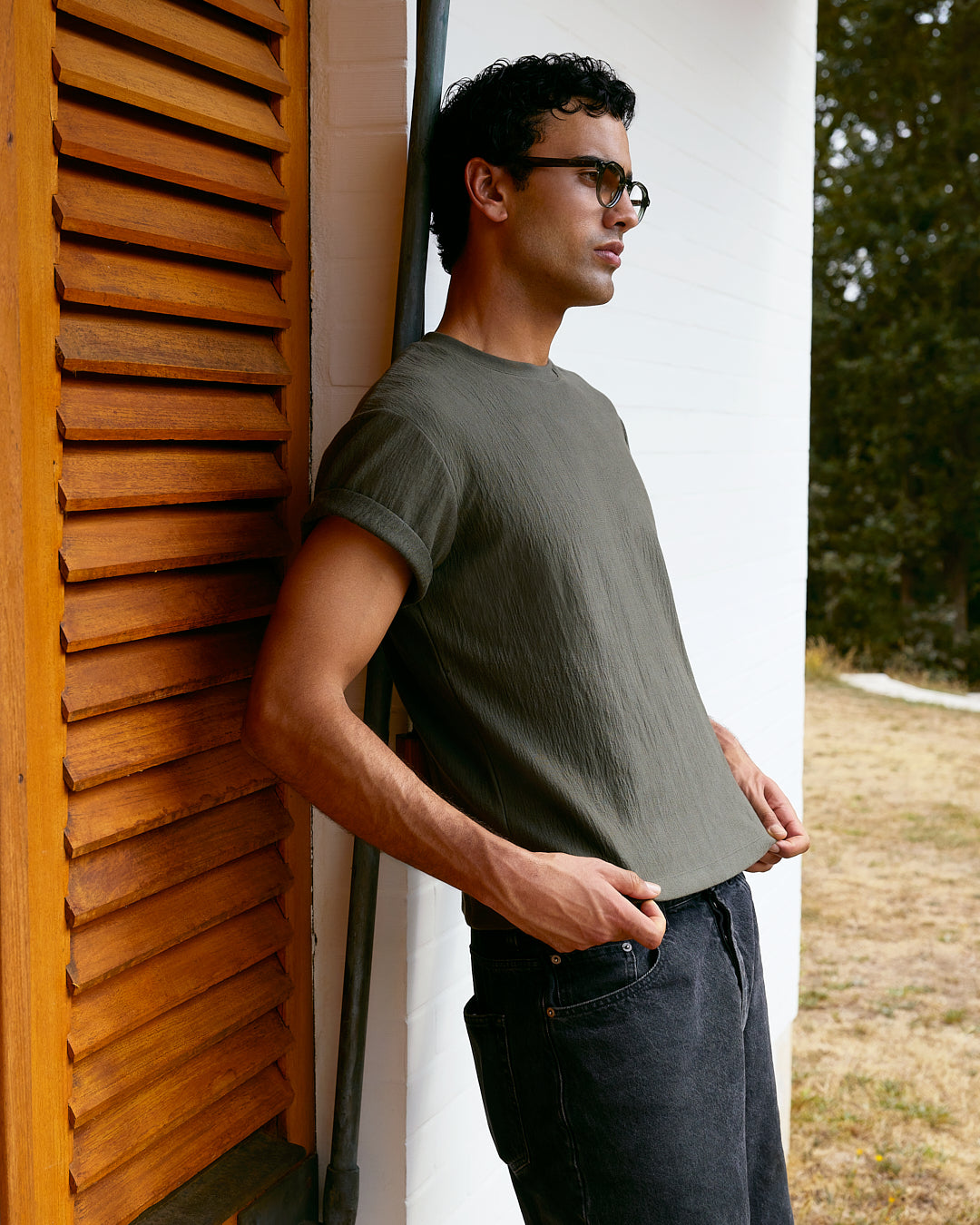 The Nico Medium Men's Eyeglasses in Green | Jimmy Fairly US
