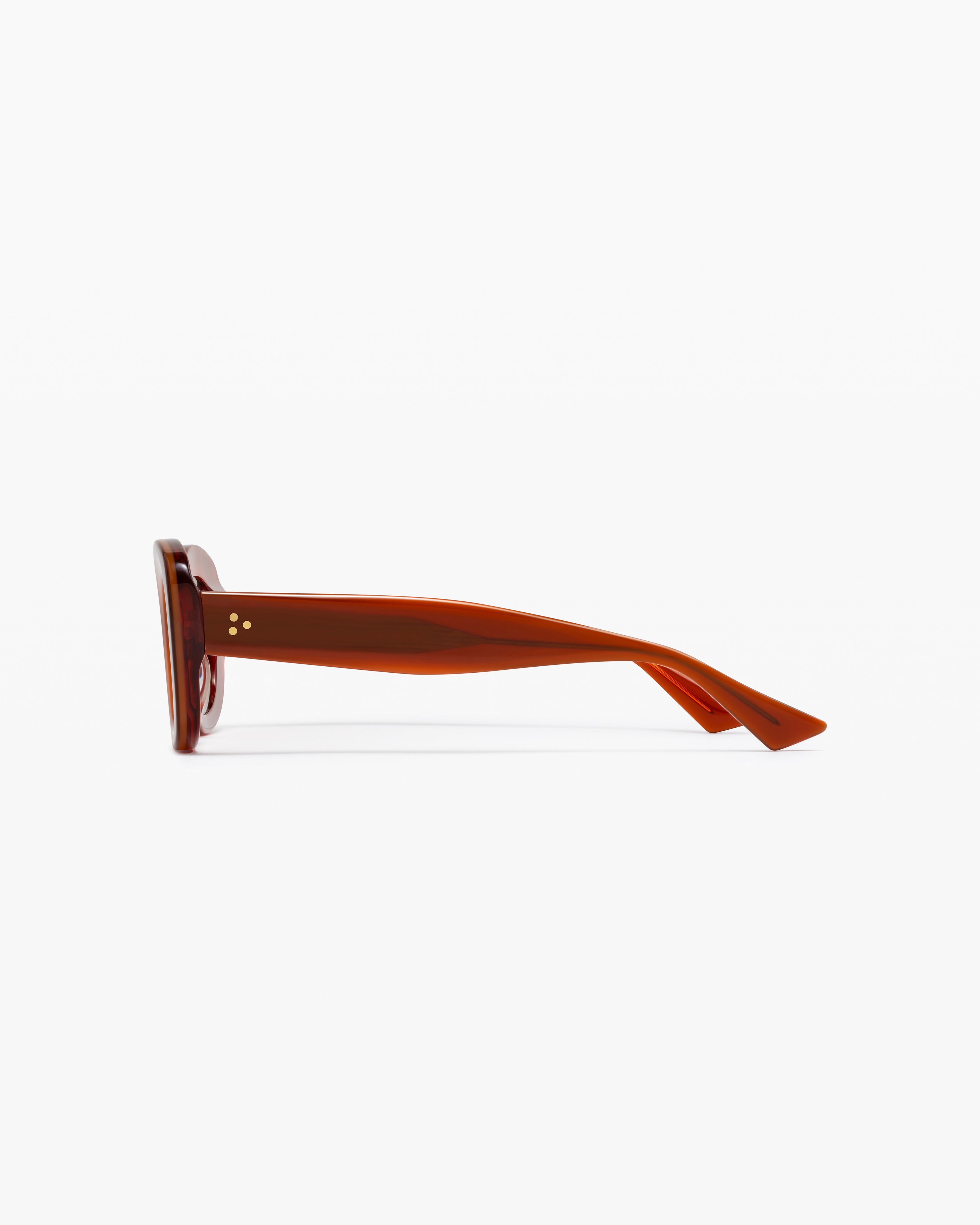La Cinnamon Ovale Lunettes de Soleil pour femme in Orange
