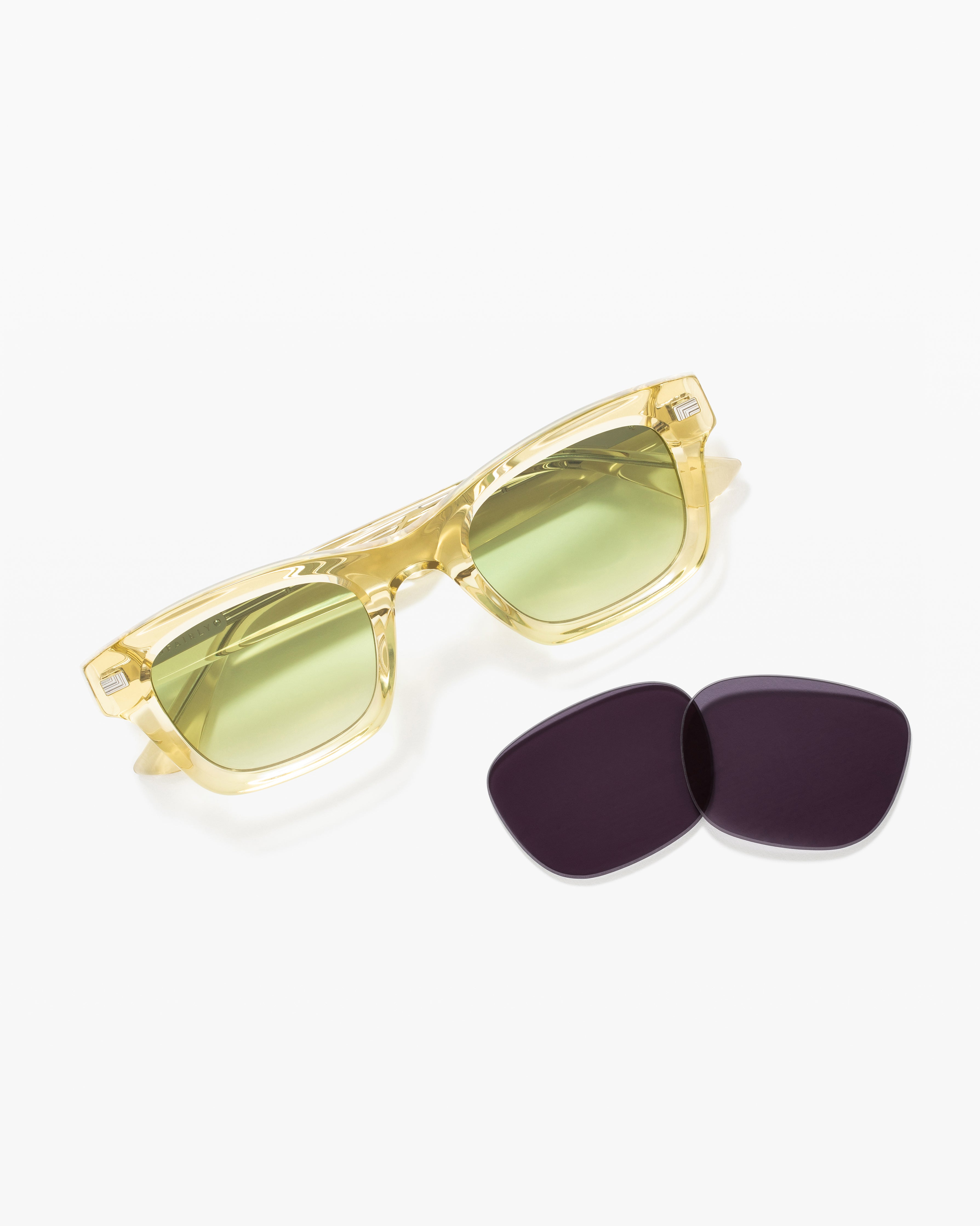 The Dani JF Colors Medium Men's Sunglasses in Yellow | Jimmy Fairly US