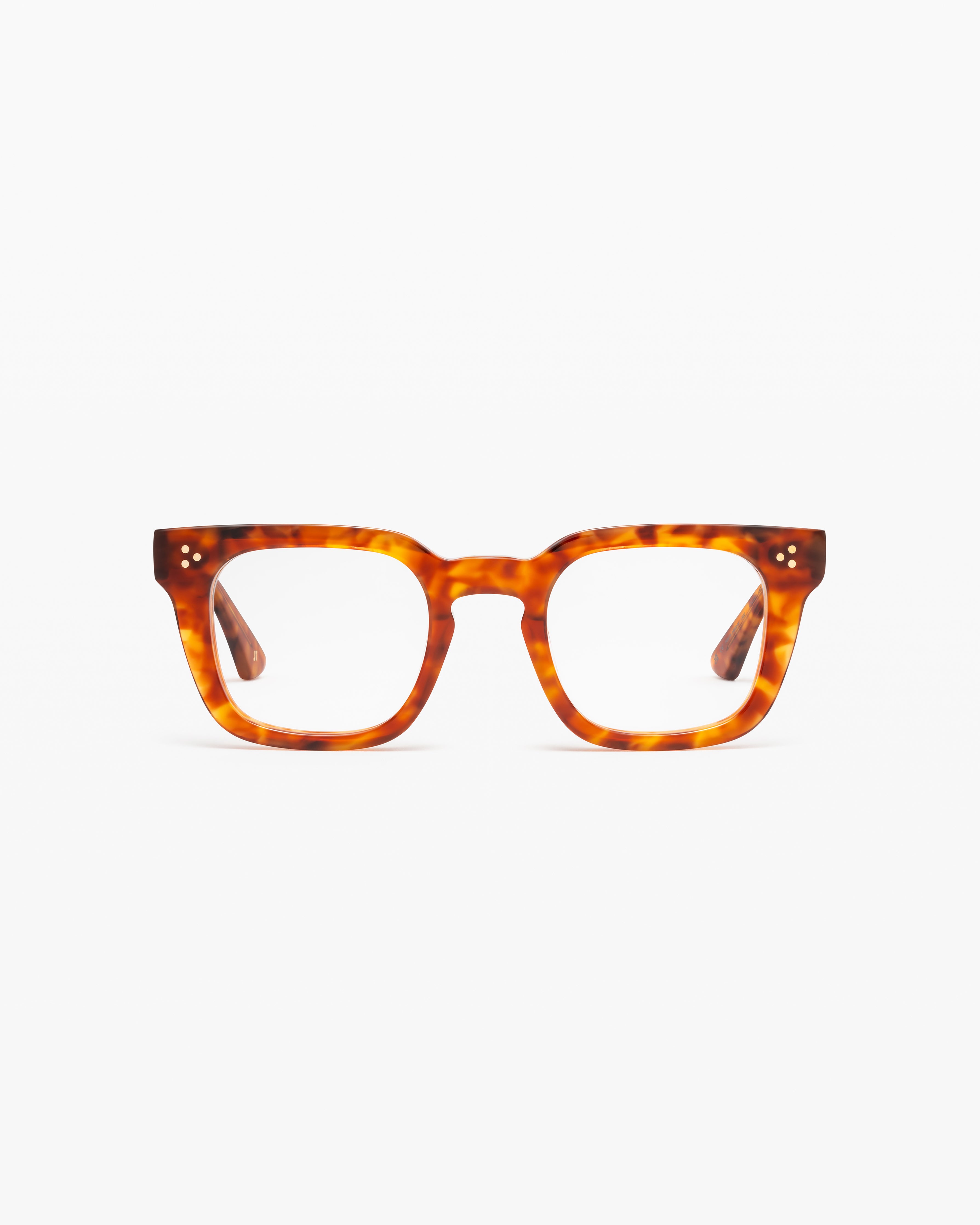 The Vick Square Women's Eyeglasses in Light brown tortoise