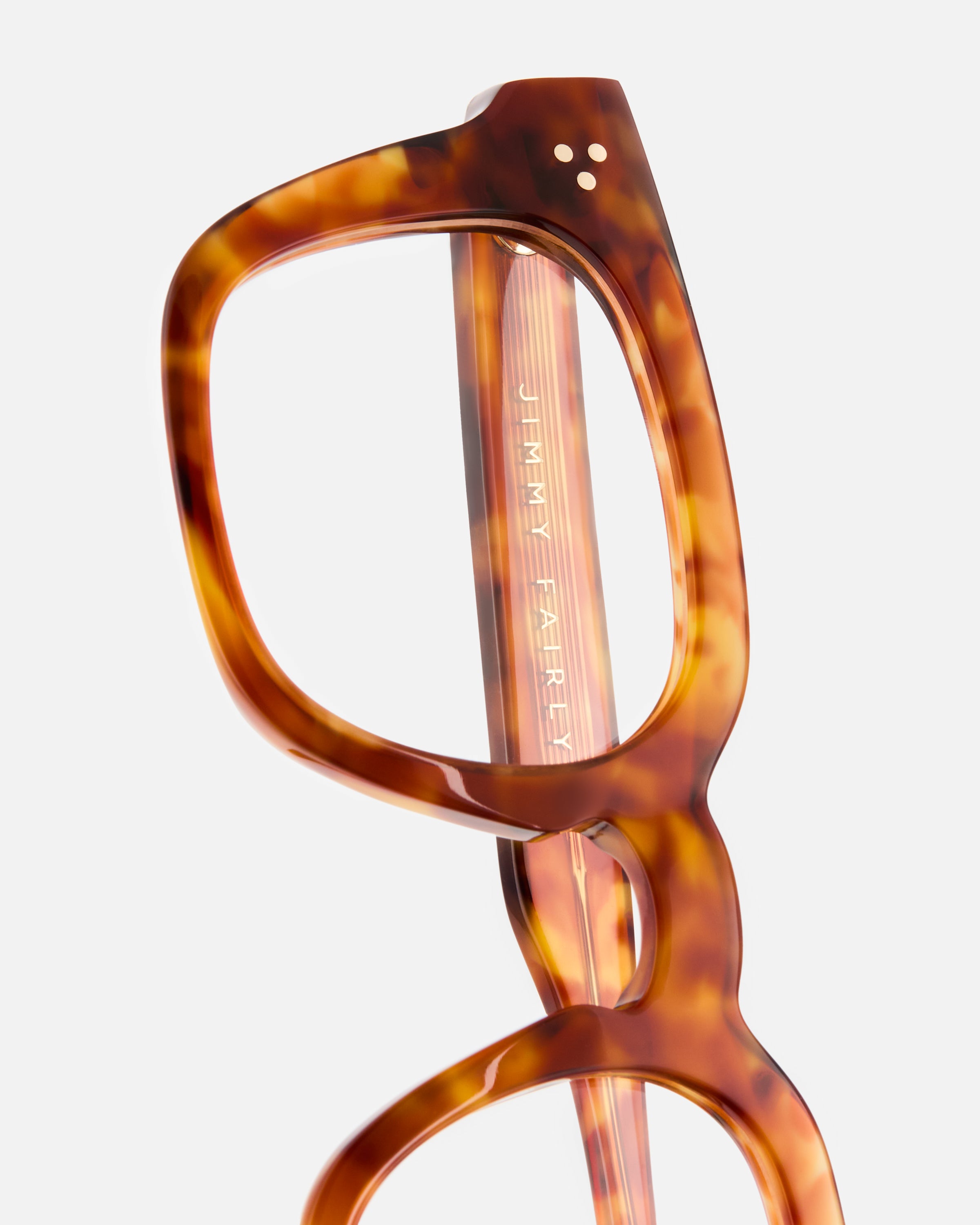 The Vick Square Women's Eyeglasses in Light brown tortoise